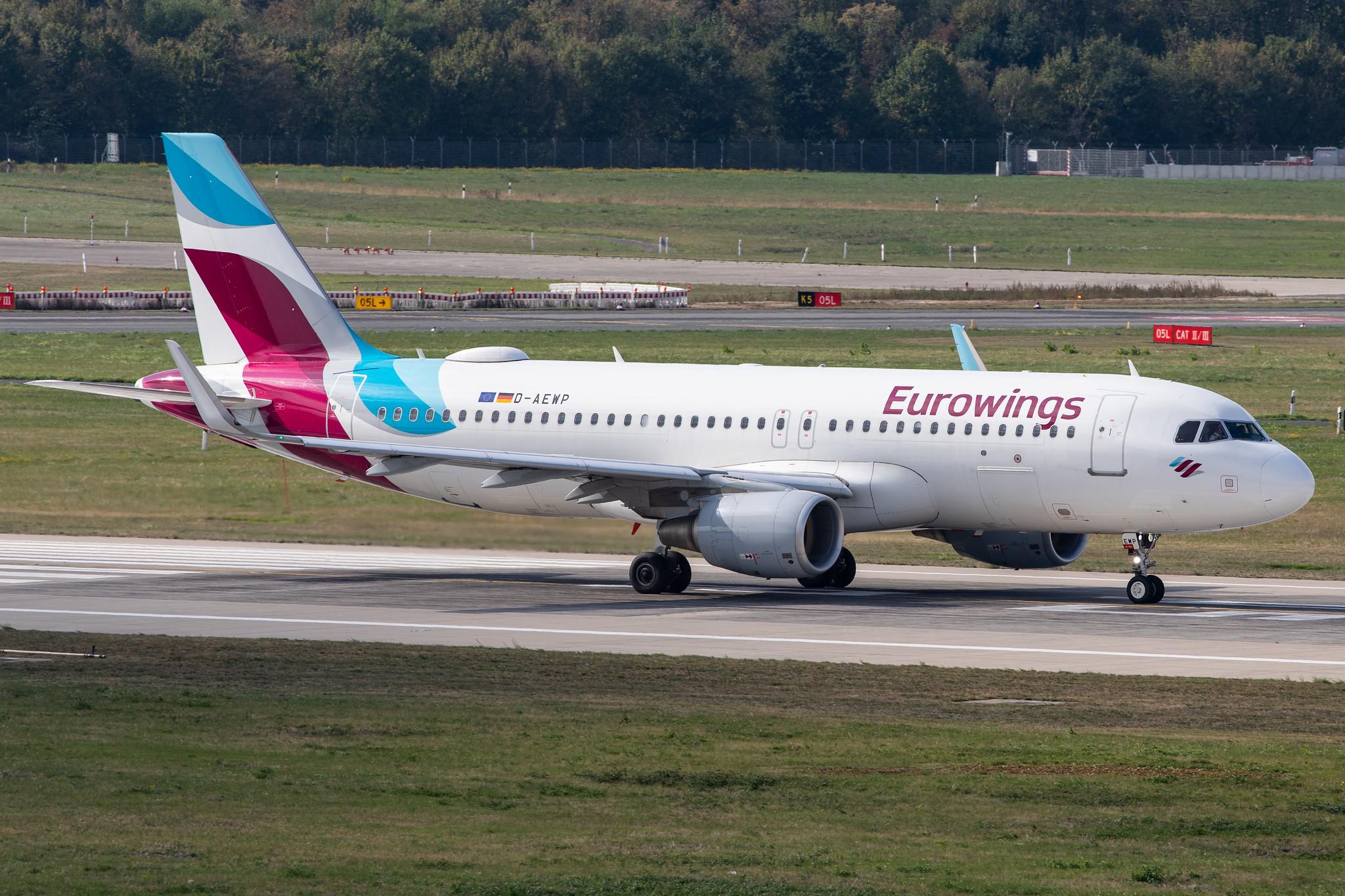 Düsseldorf Airport: Eurowings (EW / EWG) |  Airbus A320-214 A320 | D-AEWP | MSN 7377