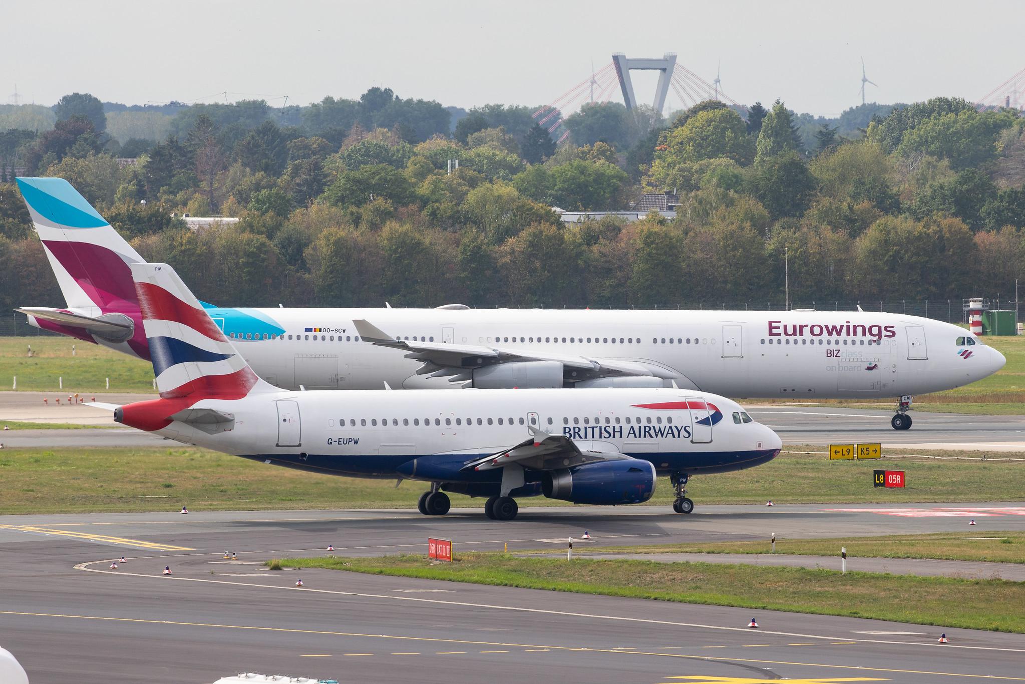 Düsseldorf Airport: British Airways (BA / BAW) |  Airbus A319-131 A319 | G-EUPW | MSN 1440