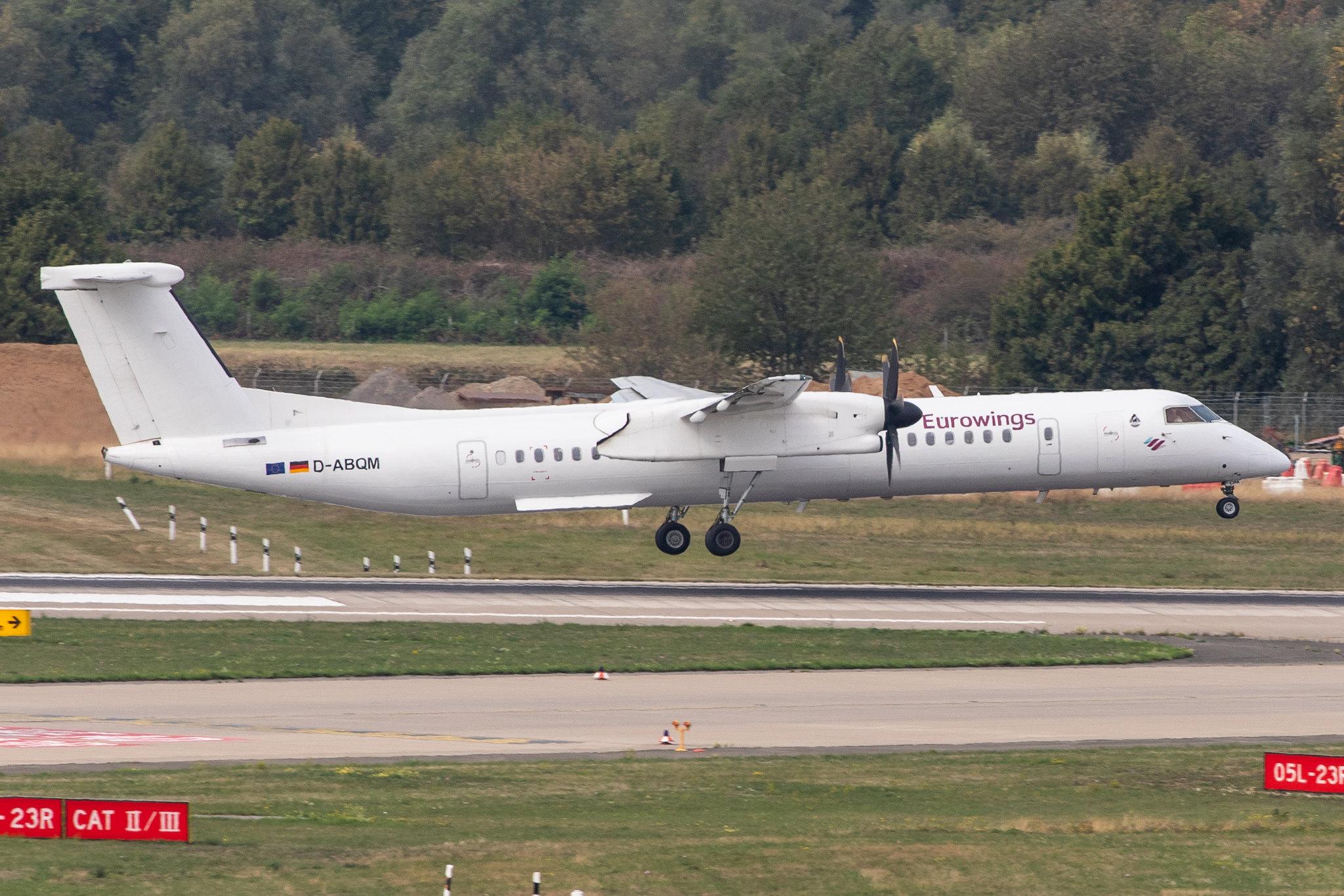 Düsseldorf Airport: Eurowings (EW / EWG) | Operator: Luftfahrtgesellschaft Walter |  De Havilland Canada Dash 8-400 DH8D | D-ABQM | MSN 4119