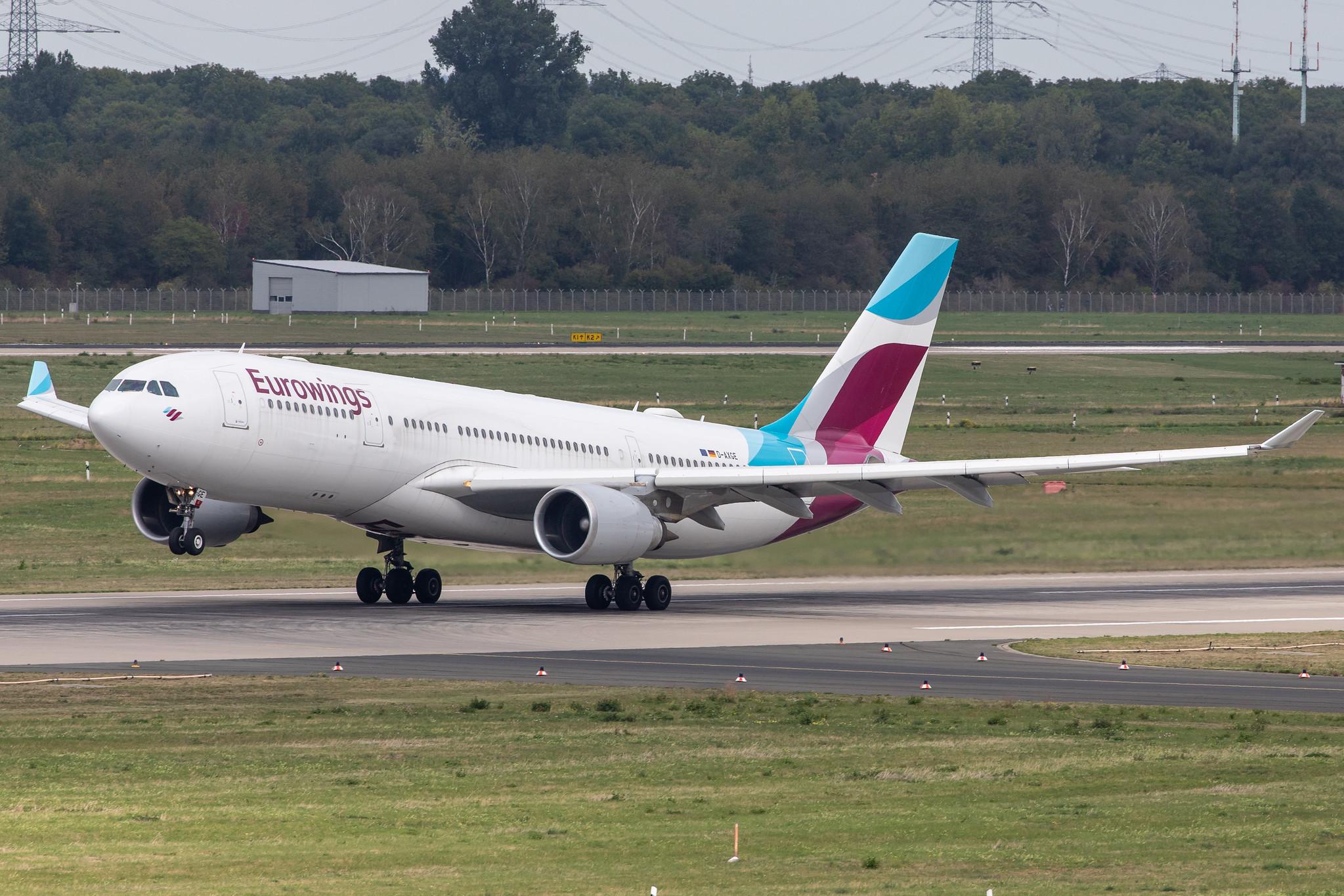Düsseldorf Airport: Eurowings (EW / EWG) | Operator: SunExpress Deutschland |  Airbus A330-203 A332 | D-AXGE | MSN 0612