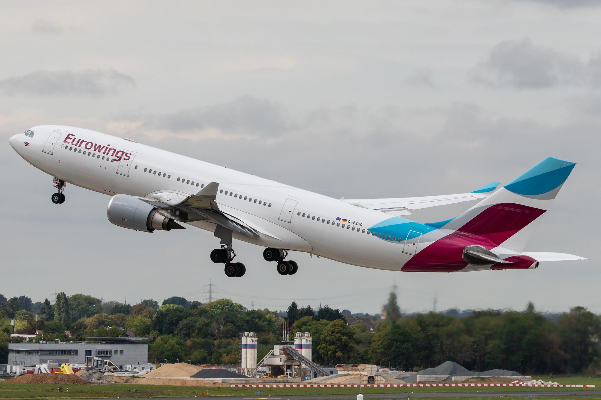 Düsseldorf Airport: Eurowings (EW / EWG) | Operator: SunExpress Deutschland |  Airbus A330-203 A332 | D-AXGG | MSN 0504
