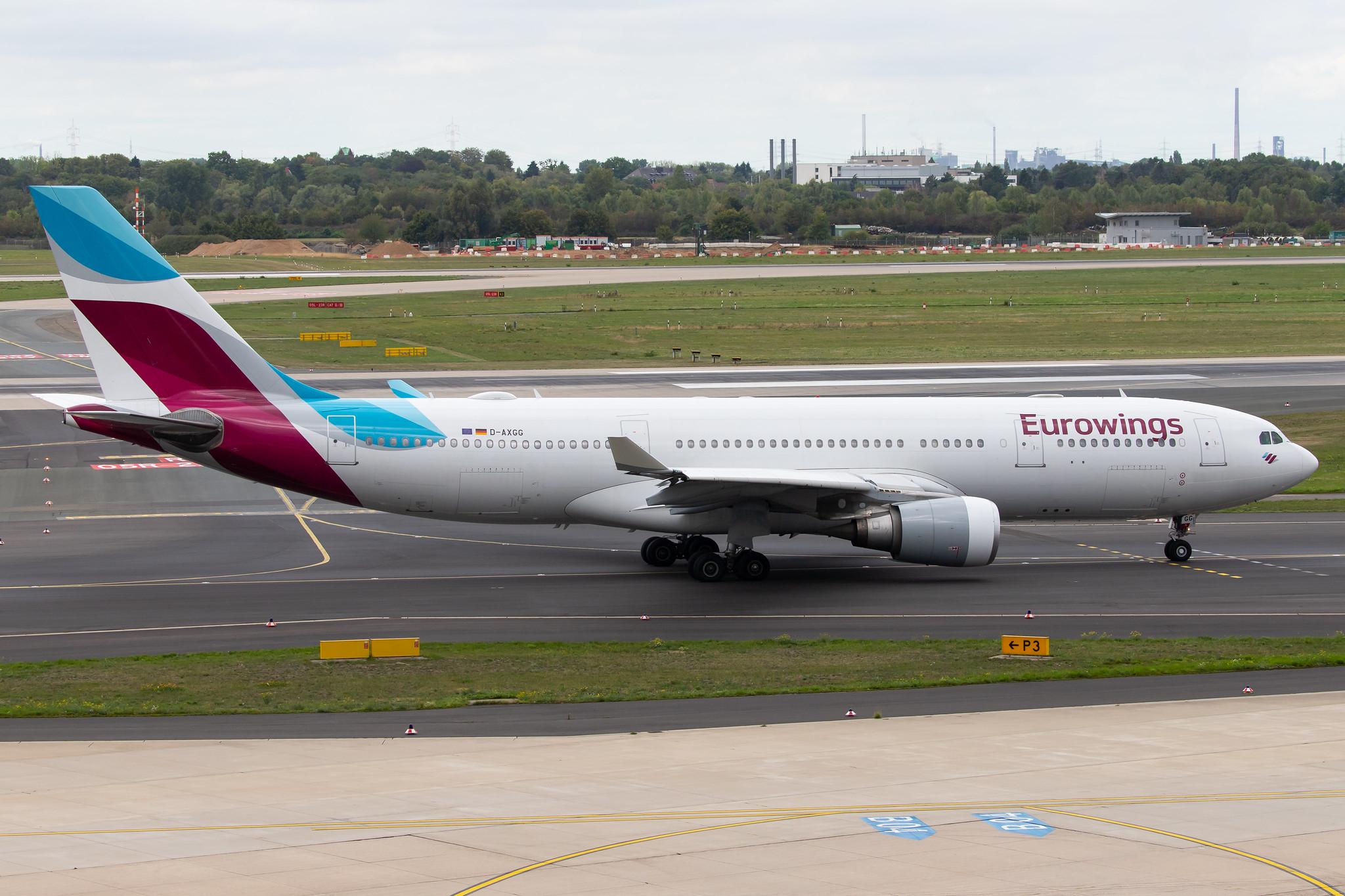 Düsseldorf Airport: Eurowings (EW / EWG) | Operator: SunExpress Deutschland |  Airbus A330-203 A332 | D-AXGG | MSN 0504