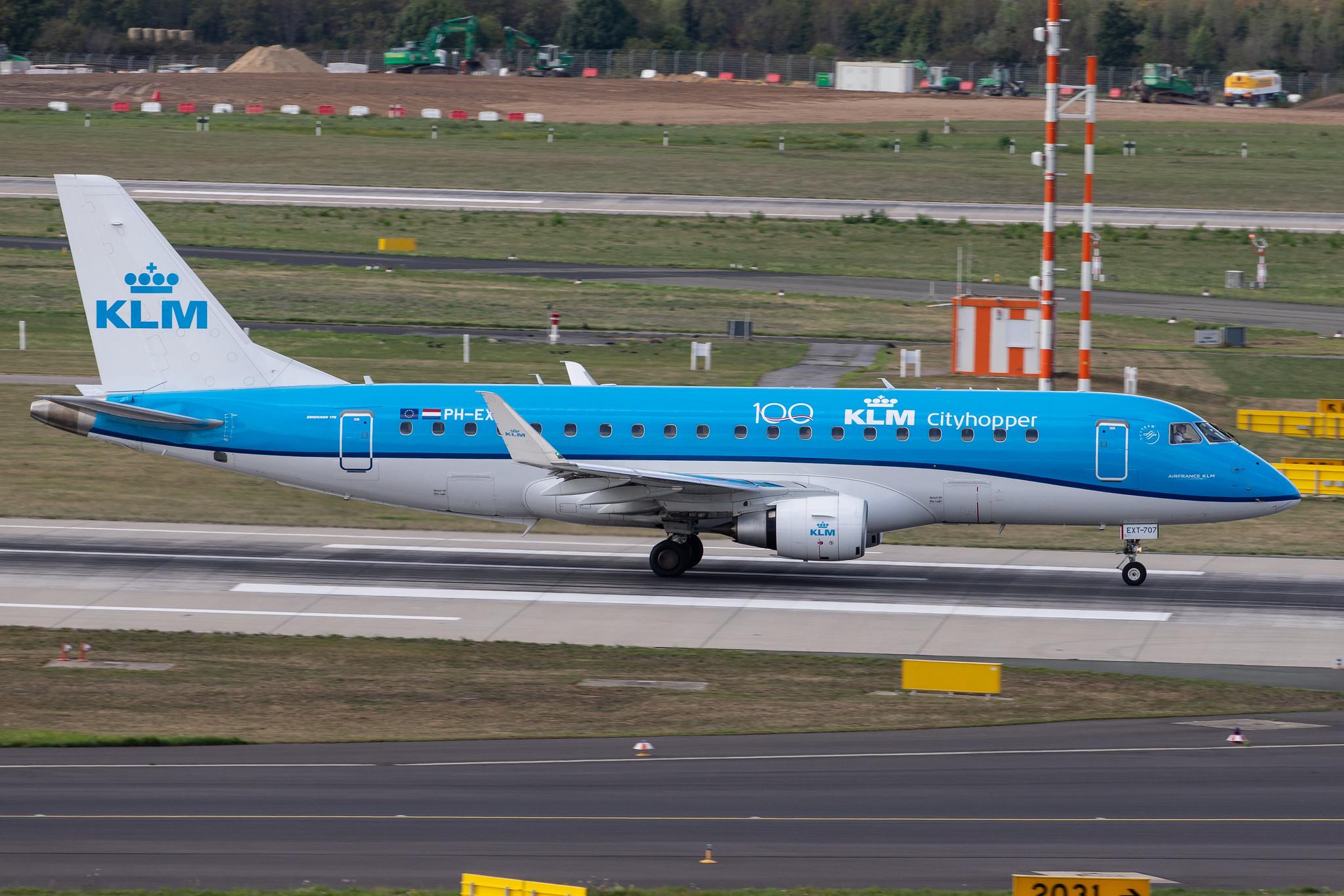 Düsseldorf Airport: KLM (KL / KLM) | Operator: KLM Cityhopper |  Embraer E175STD E75S | PH-EXT | MSN 17000707