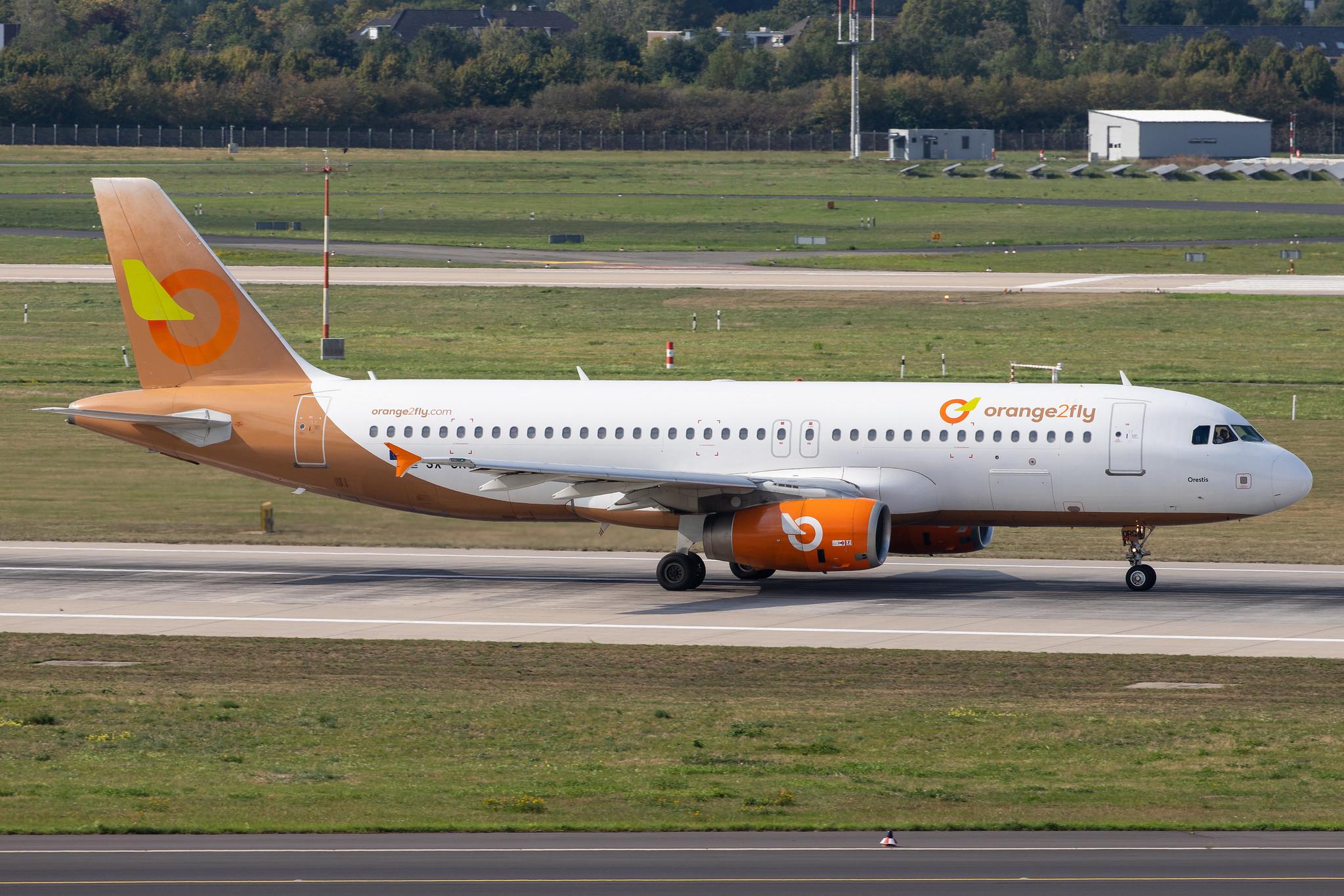 Düsseldorf Airport: Orange2fly (O4 / OTF) |  Airbus A320-232 A320 | SX-ORG | MSN 1407