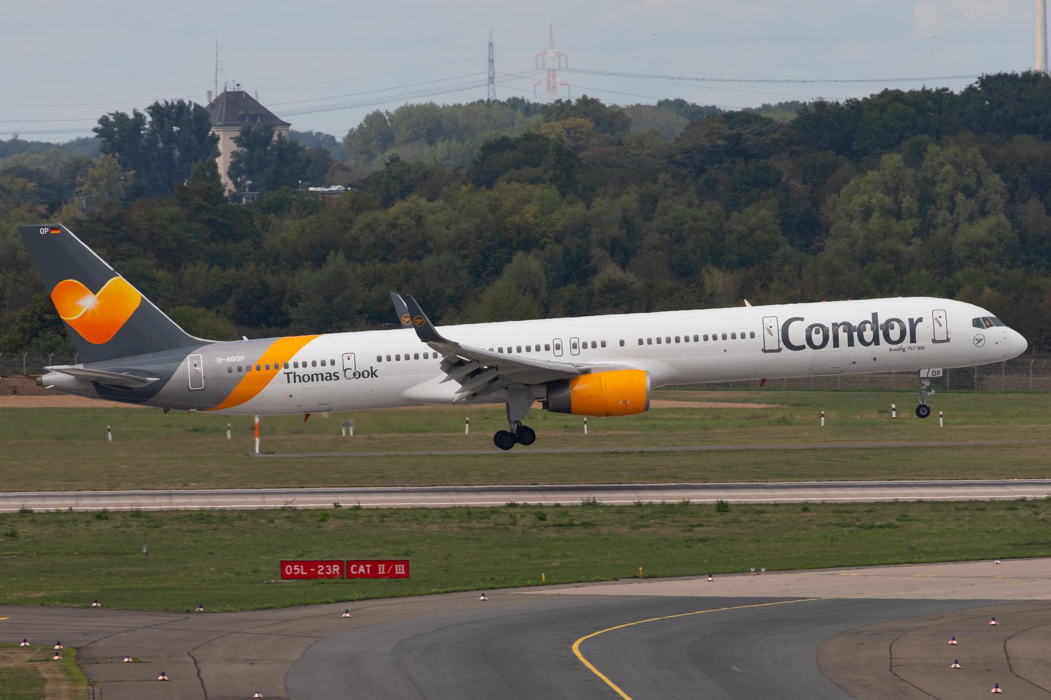 Düsseldorf Airport: Condor (DE / CFG) |  Boeing 757-3CQ B753 | D-ABOP | MSN 32241