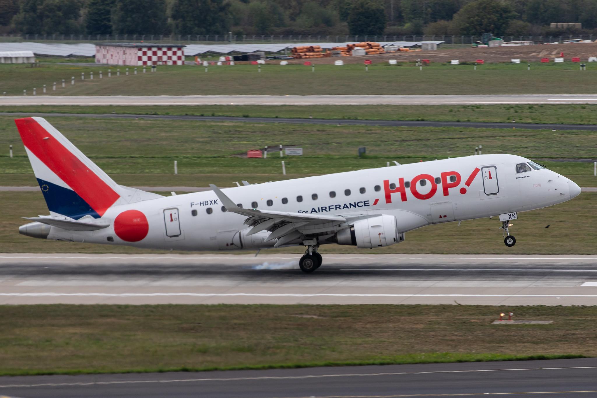 Düsseldorf Airport: Air France (AF / AFR) | Operator: Air France Hop |  Embraer E170LR E170 | F-HBXK | MSN 17000008