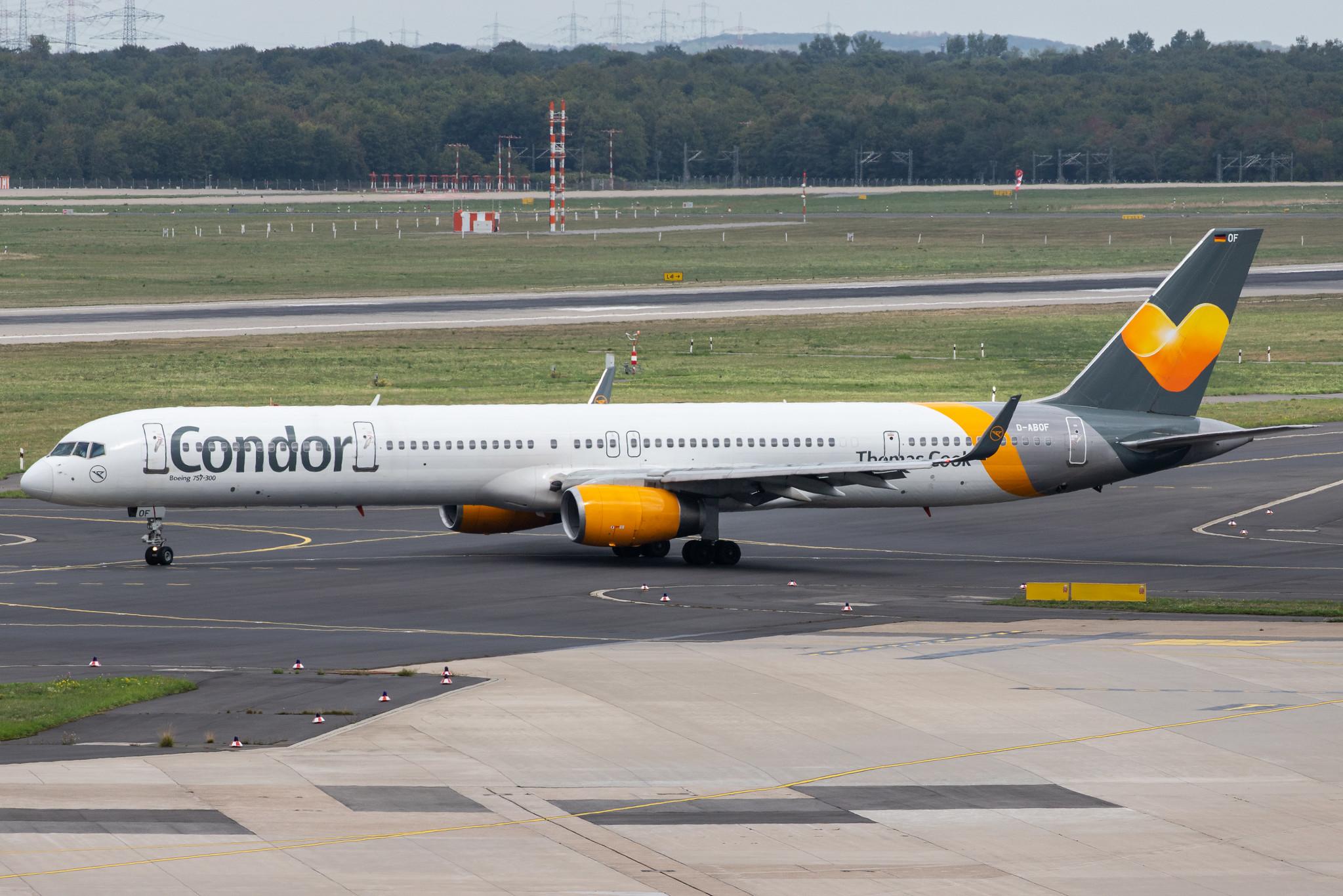 Düsseldorf Airport: Condor (DE / CFG) |  Boeing 757-330 B753 | D-ABOF | MSN 29013