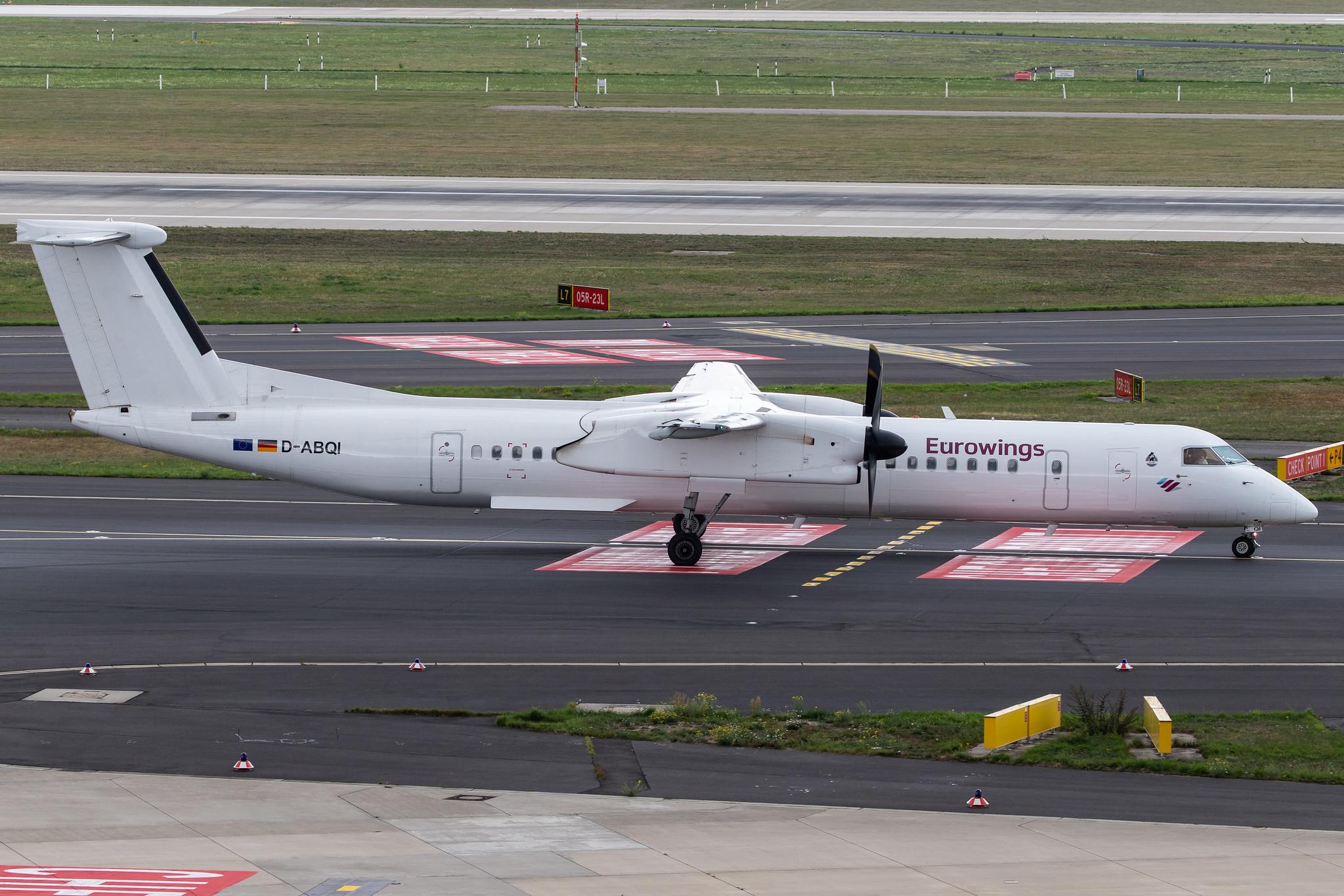 Düsseldorf Airport: Eurowings (EW / EWG) | Operator: Luftfahrtgesellschaft Walter |  De Havilland Canada Dash 8-400 DH8D | D-ABQI | MSN 4264