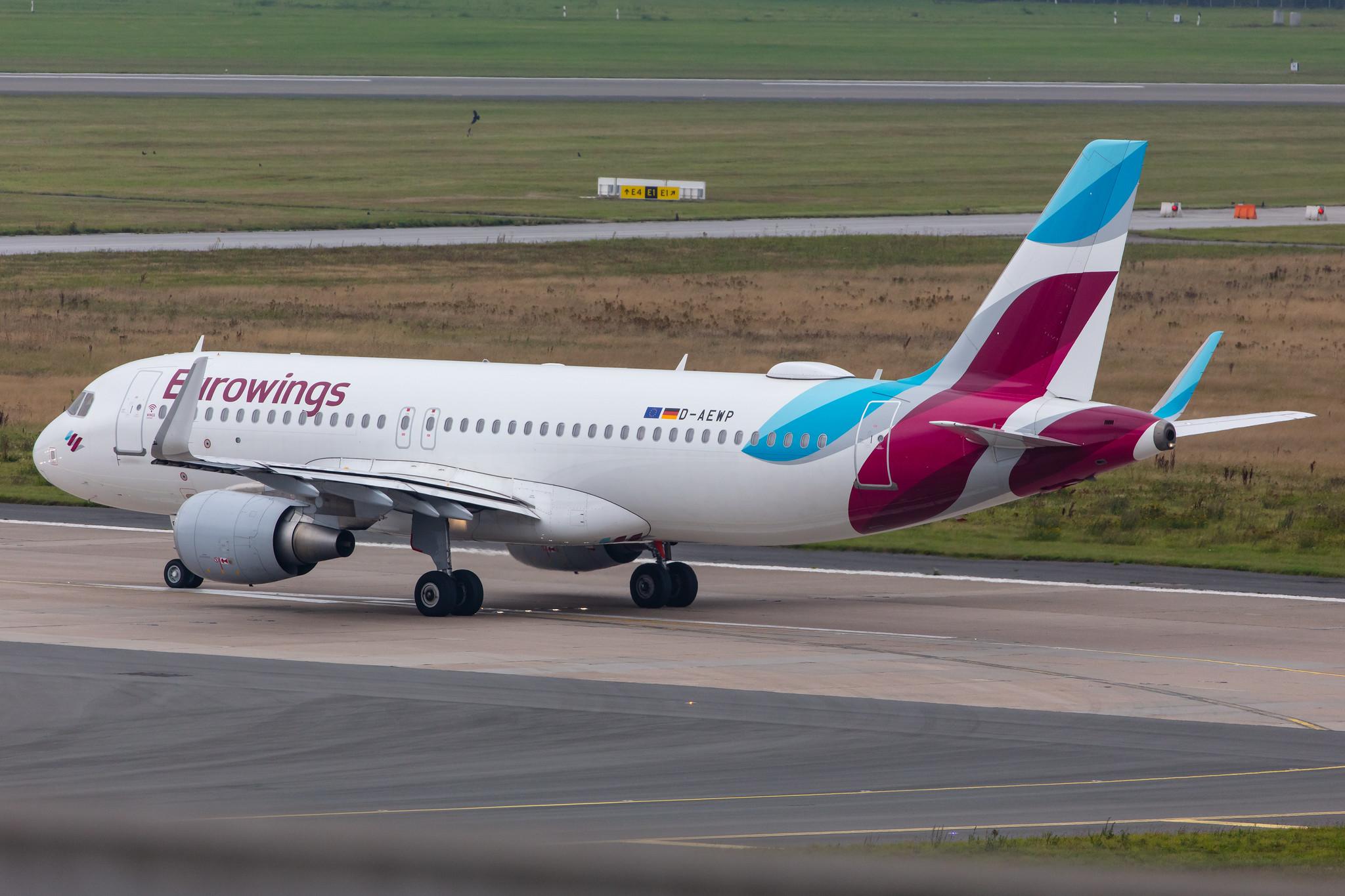 Hamburg Airport: Eurowings (EW / EWG) |  Airbus A320-214 A320 | D-AEWP | MSN 7377