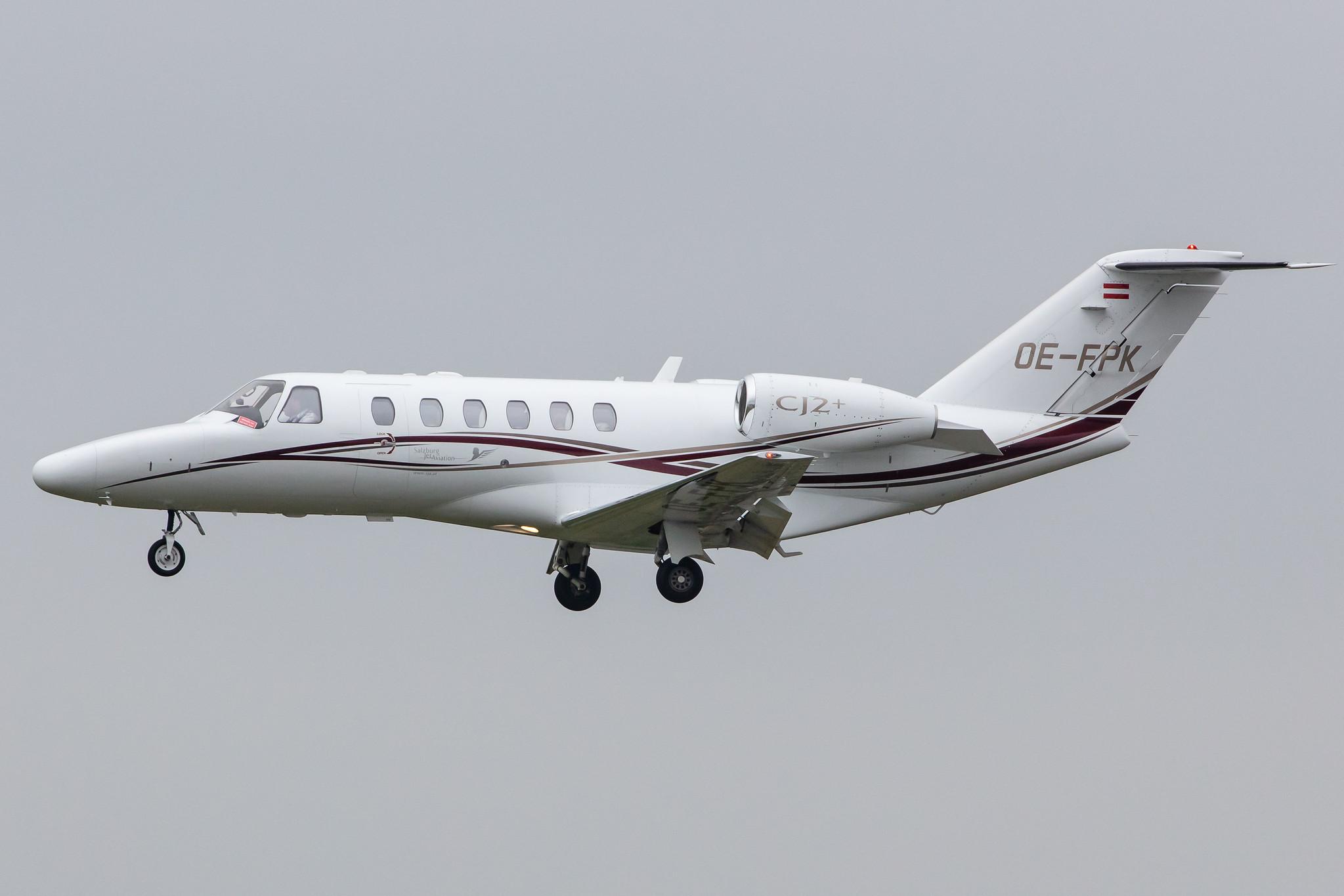 Hamburg Airport: Salzburg Jet Aviation |  Cessna 525A CitationJet CJ2+ C25A | OE-FPK | MSN 525A-0437
