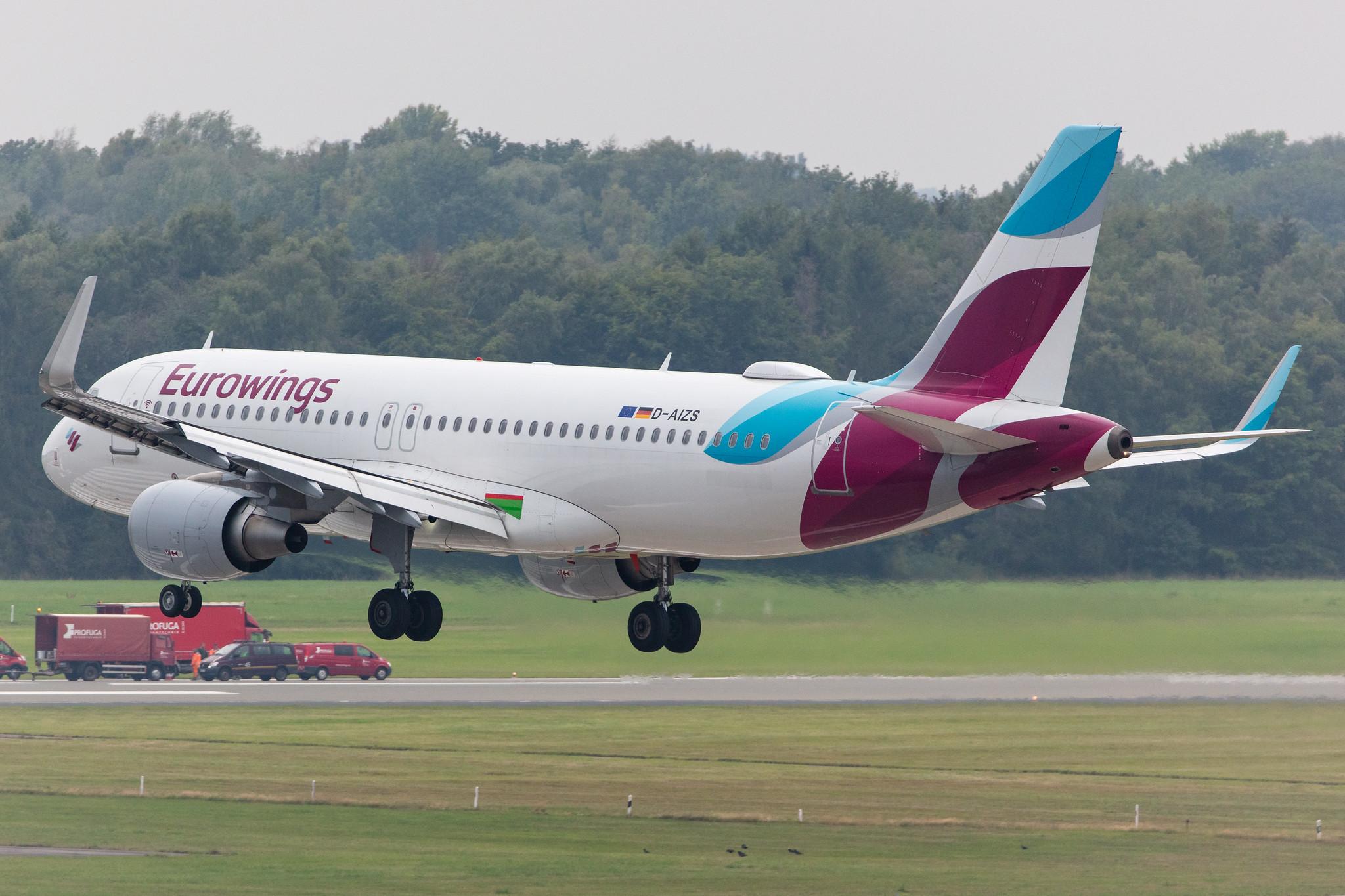 Hamburg Airport: Eurowings (EW / EWG) |  Airbus A320-214 A320 | D-AIZS | MSN 5557