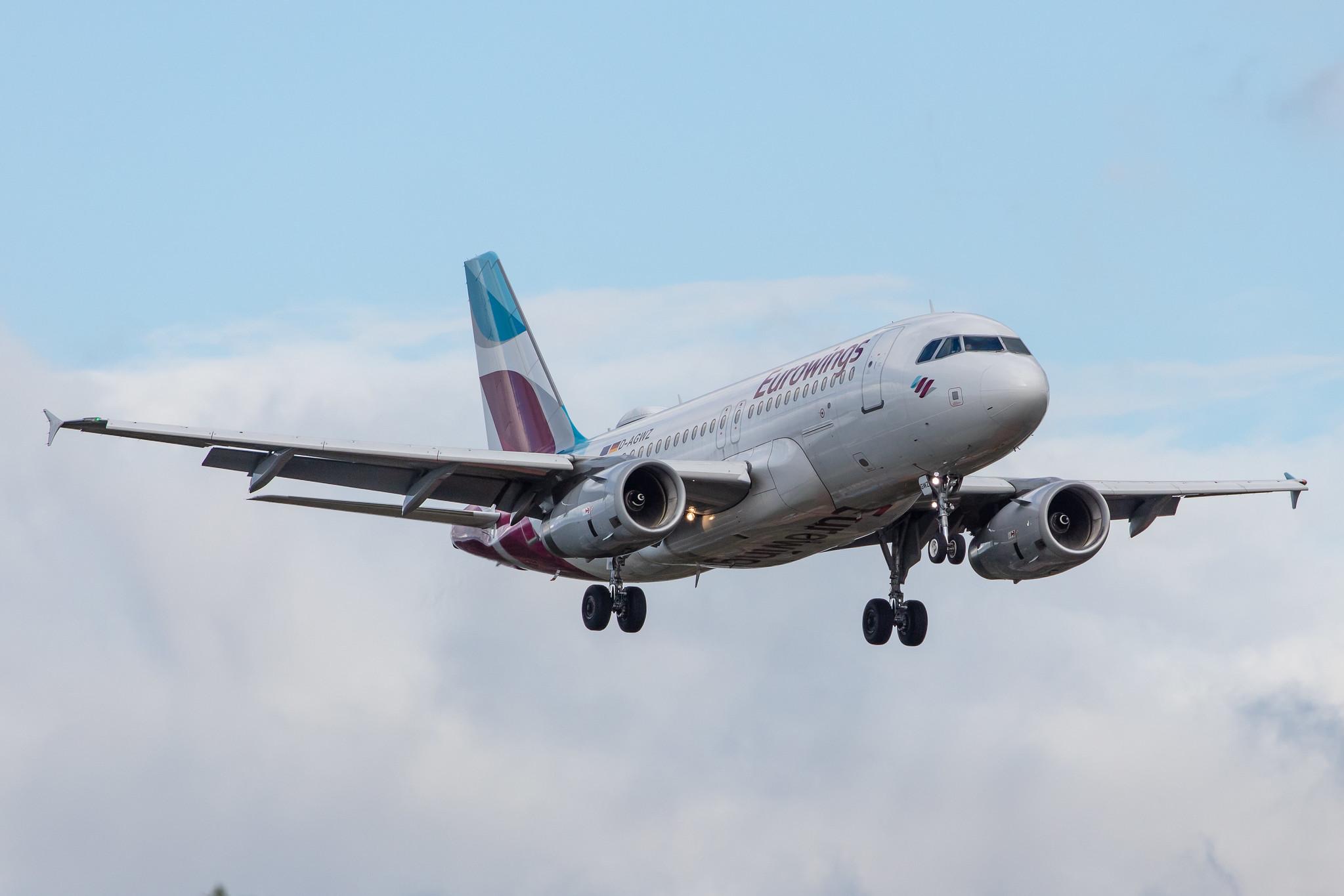 Hamburg Airport: Eurowings (EW / EWG) |  Airbus A319-132 A319 | D-AGWZ | MSN 5978