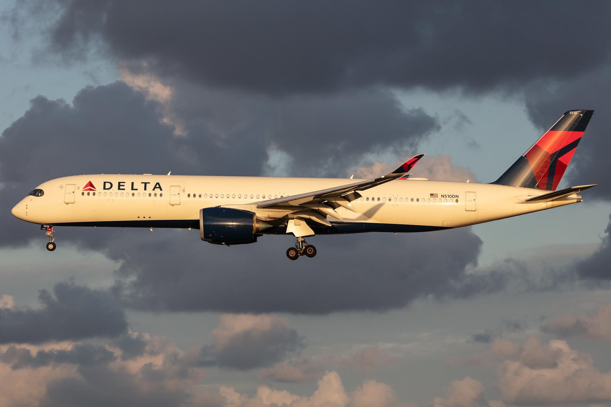 Amsterdam Airport Schiphol: Delta Air Lines (DL / DAL) |  Airbus A350-941 A359 | N510DN | MSN 204