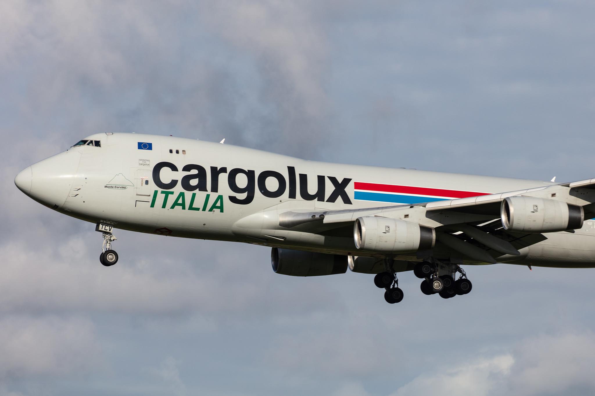 Amsterdam Airport Schiphol: Cargolux Italia (C8 / ICV) |  Boeing 747-4R7(F) B744 | LX-TCV | MSN 30401