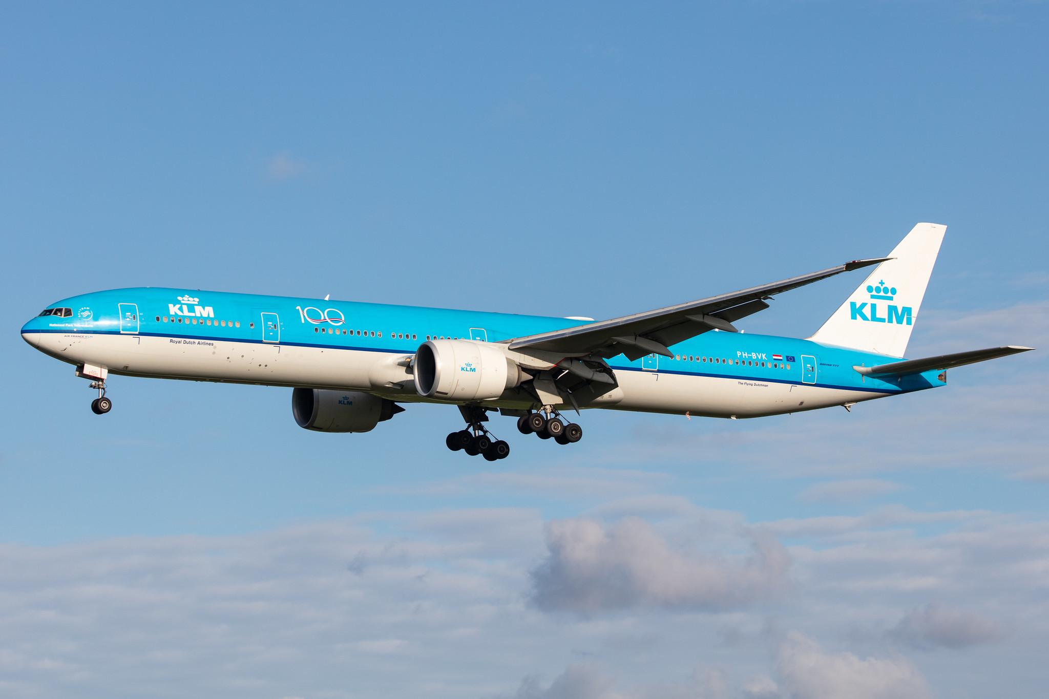 Amsterdam Airport Schiphol: KLM (KL / KLM) |  Boeing 777-306(ER) B77W | PH-BVK | MSN 42172