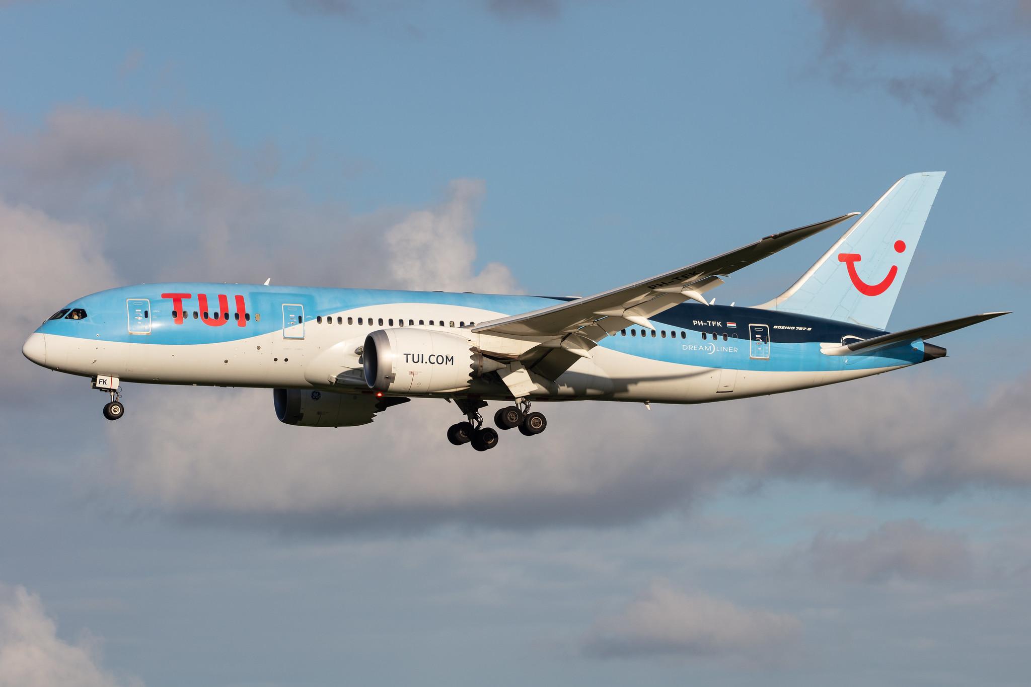 Amsterdam Airport Schiphol: TUI (X3 / TUI) | Operator: TUI fly Netherlands |  Boeing 787-8 Dreamliner B788 | PH-TFK | MSN 36427