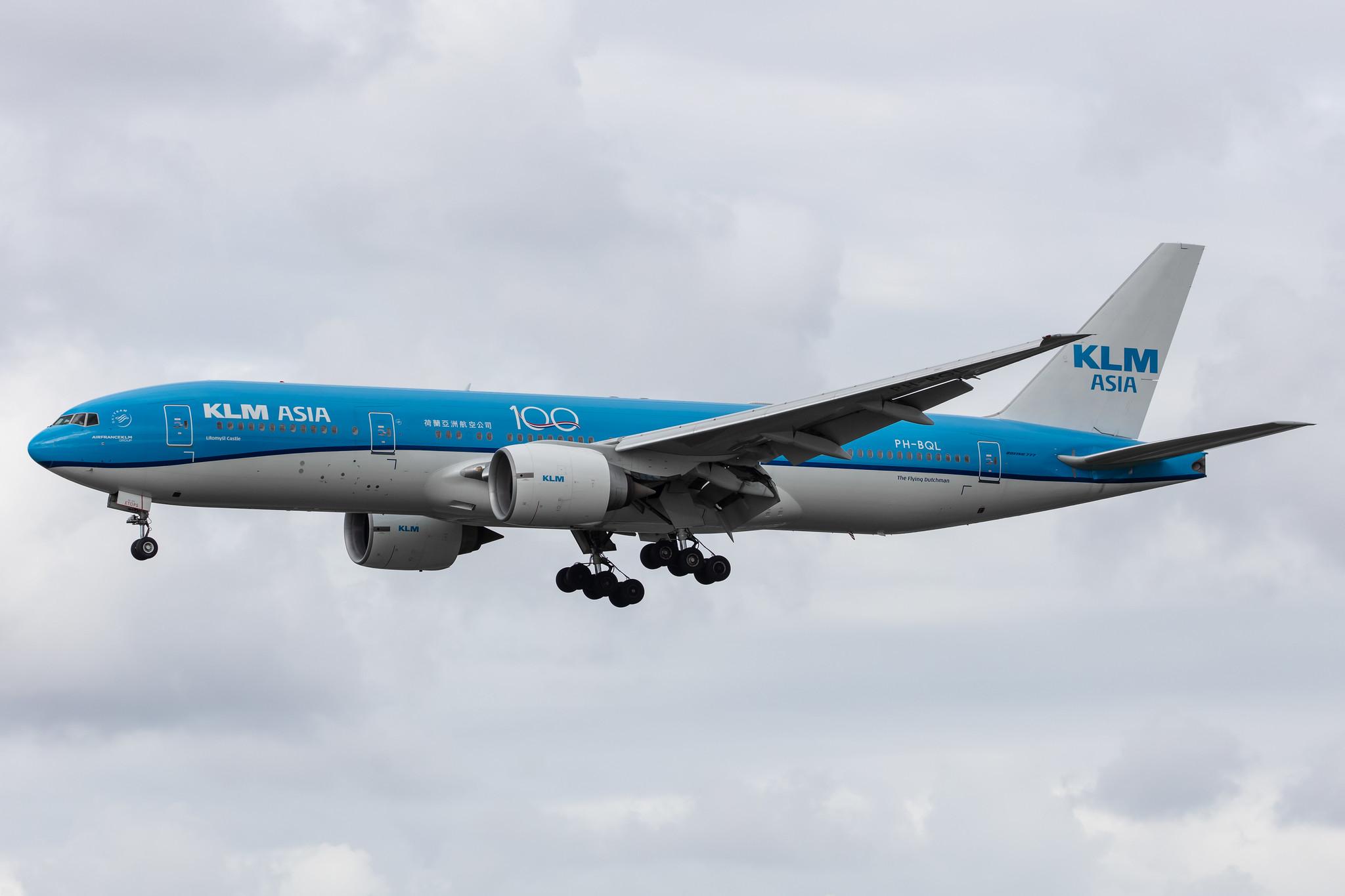 Amsterdam Airport Schiphol: KLM (KL / KLM) |  Boeing 777-206(ER) B772 | PH-BQL | MSN 34711