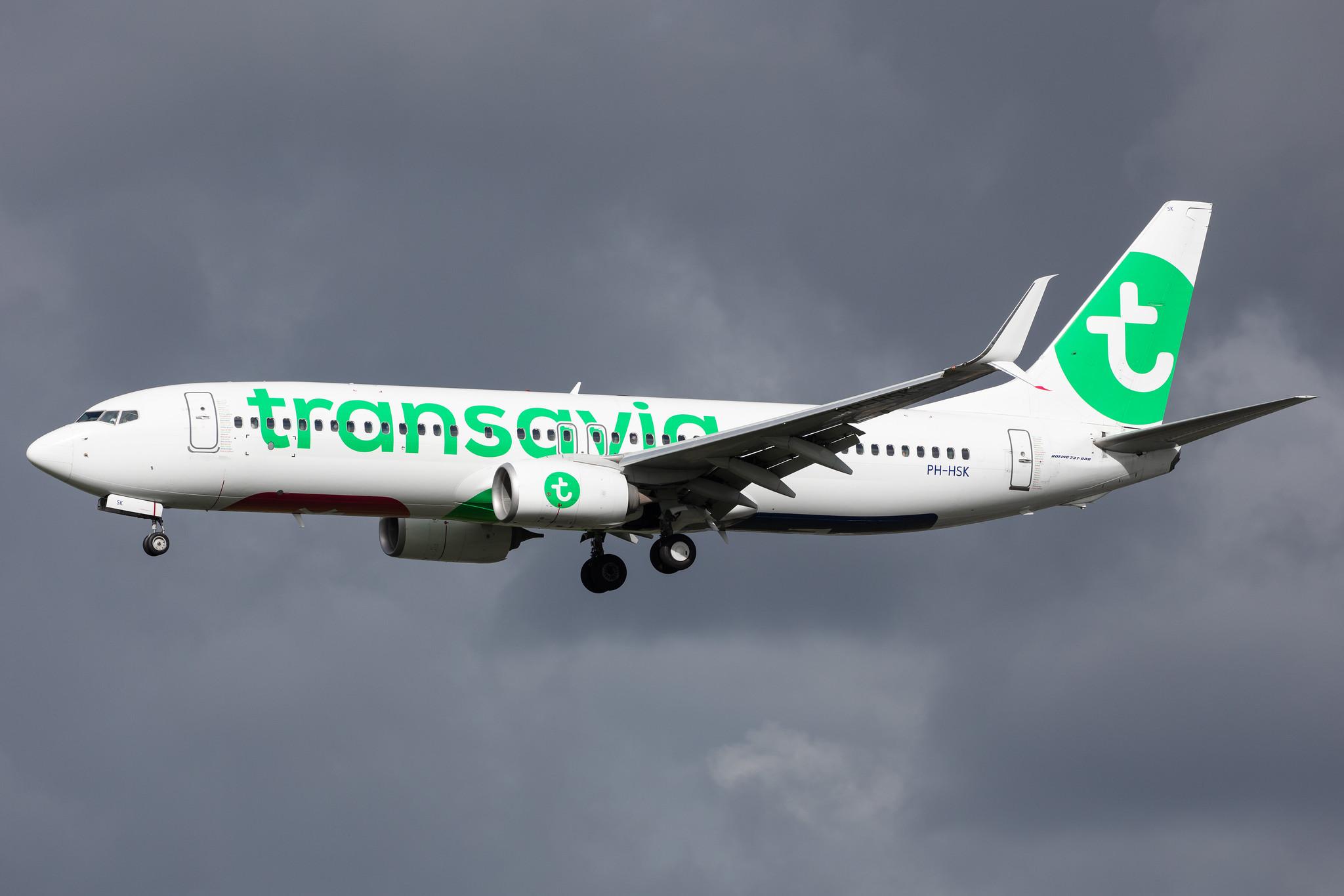 Amsterdam Airport Schiphol: Transavia (HV / TRA) |  Boeing 737-8K2 B738 | PH-HSK | MSN 41330