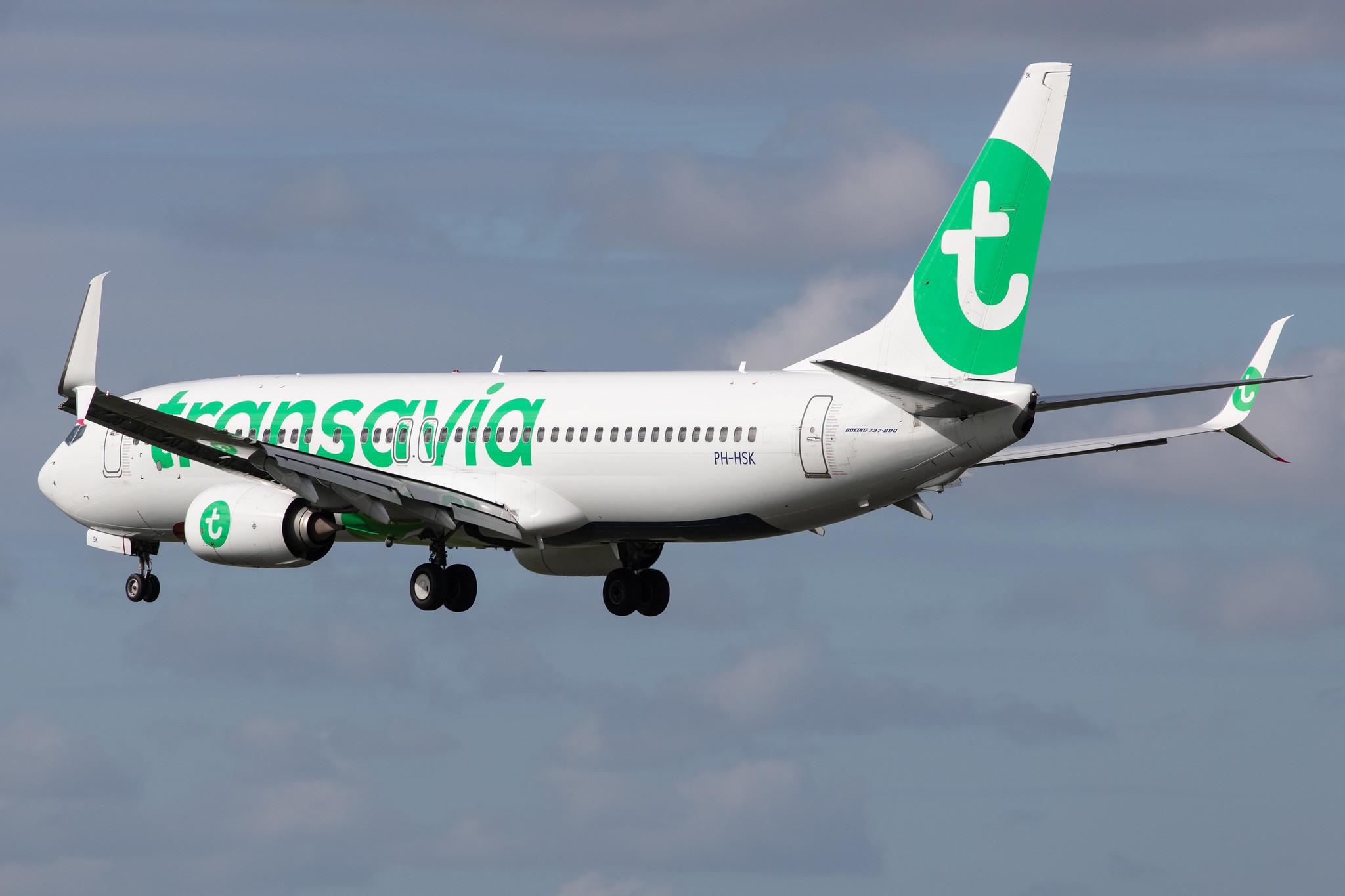 Amsterdam Airport Schiphol: Transavia (HV / TRA) |  Boeing 737-8K2 B738 | PH-HSK | MSN 41330