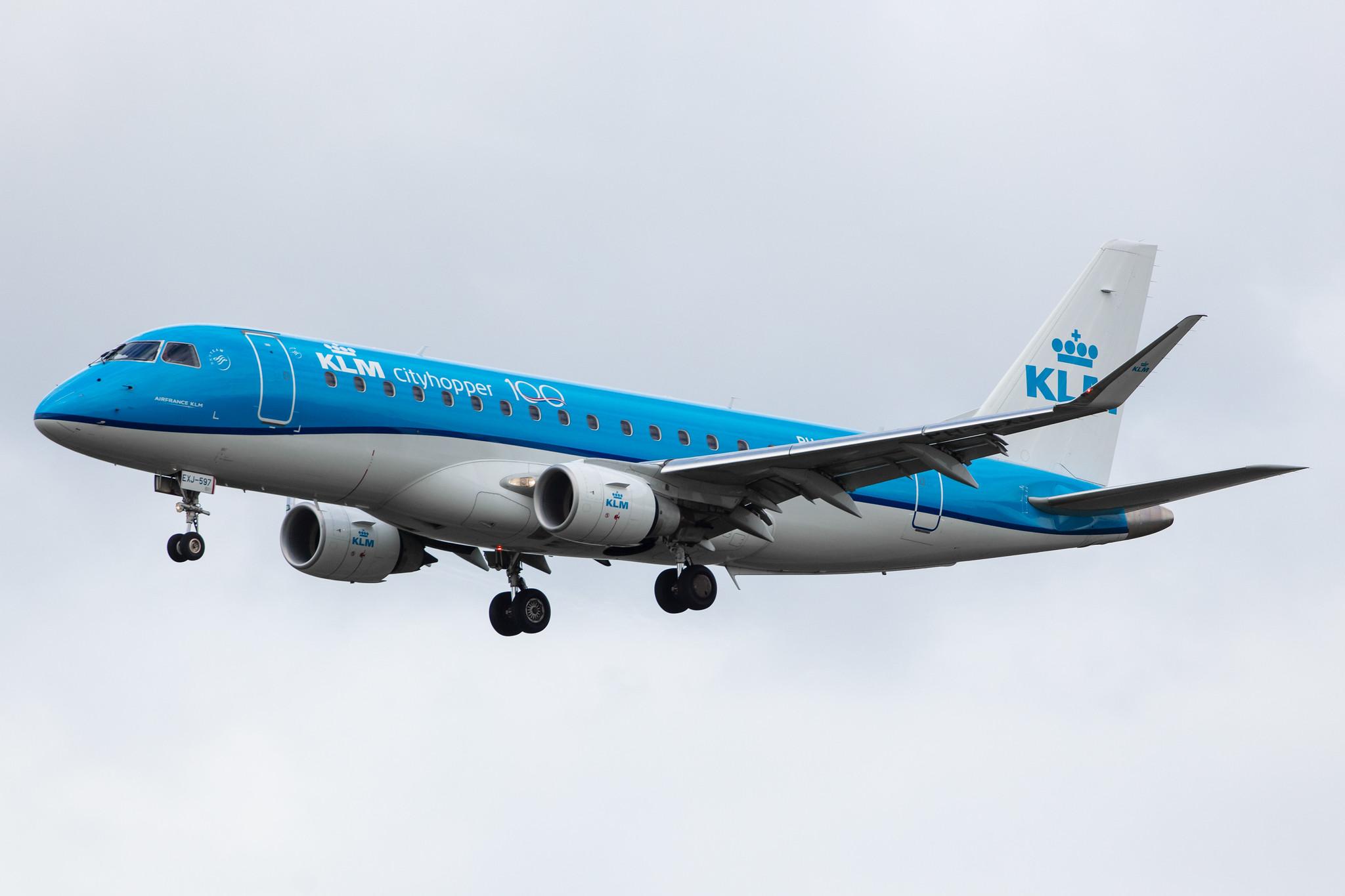 Amsterdam Airport Schiphol: KLM (KL / KLM) | Operator: KLM Cityhopper |  Embraer E175STD E75L | PH-EXJ | MSN 17000597