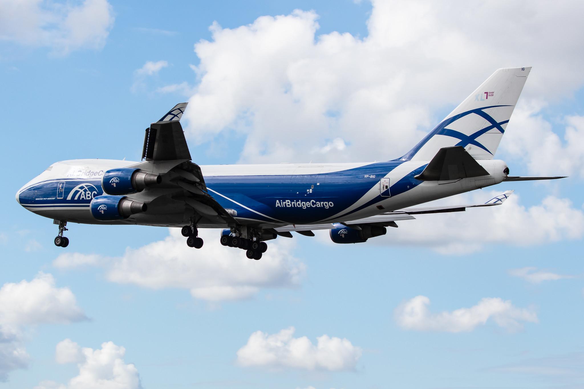 Amsterdam Airport Schiphol: AirBridgeCargo (RU / ABW) | Operator: AirBridgeCargo Airlines |  Boeing 747-46NF(ER) B744 | VP-BIG | MSN 35420