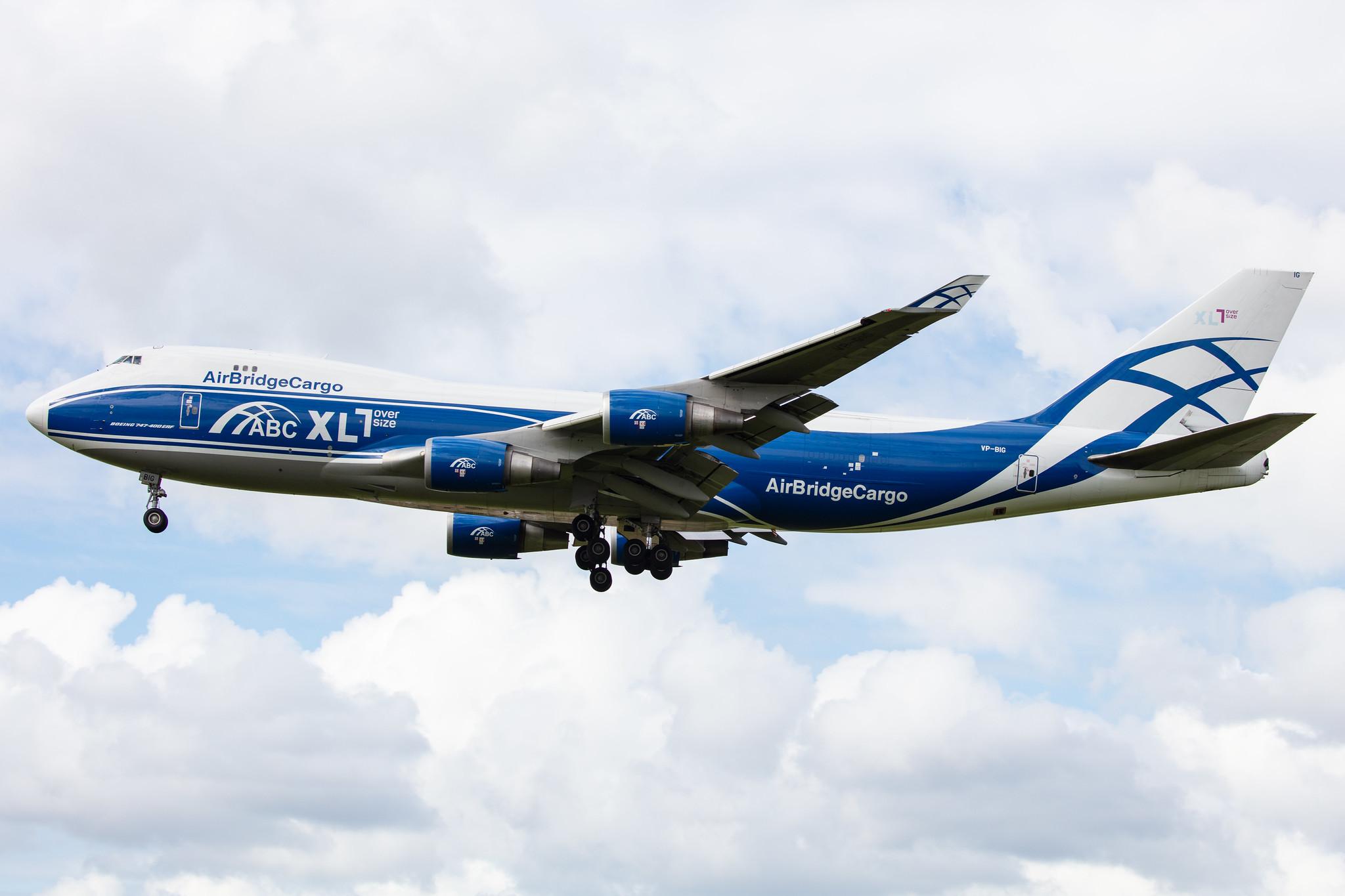 Amsterdam Airport Schiphol: AirBridgeCargo (RU / ABW) | Operator: AirBridgeCargo Airlines |  Boeing 747-46NF(ER) B744 | VP-BIG | MSN 35420