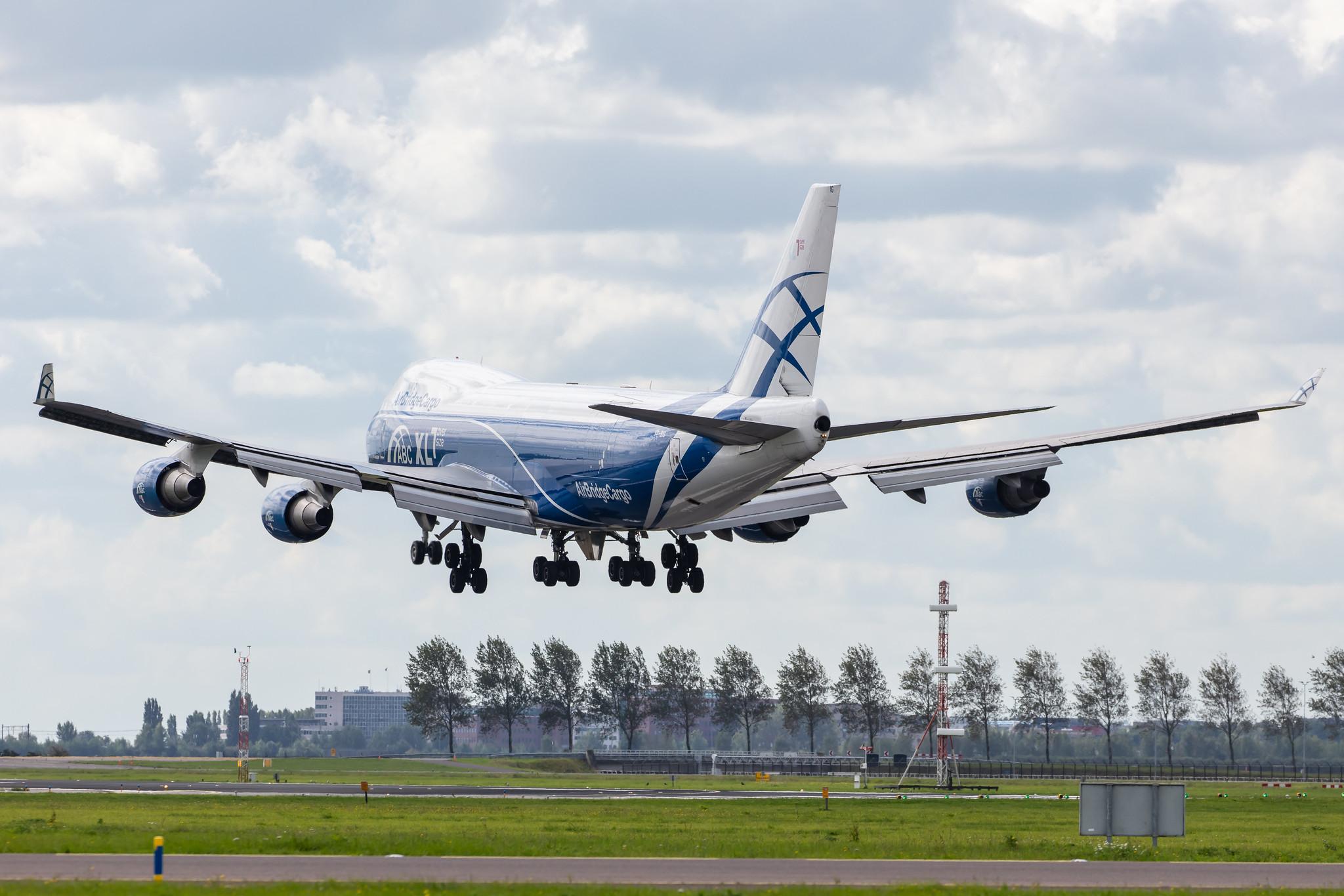 Amsterdam Airport Schiphol: AirBridgeCargo (RU / ABW) | Operator: AirBridgeCargo Airlines |  Boeing 747-46NF(ER) B744 | VP-BIG | MSN 35420
