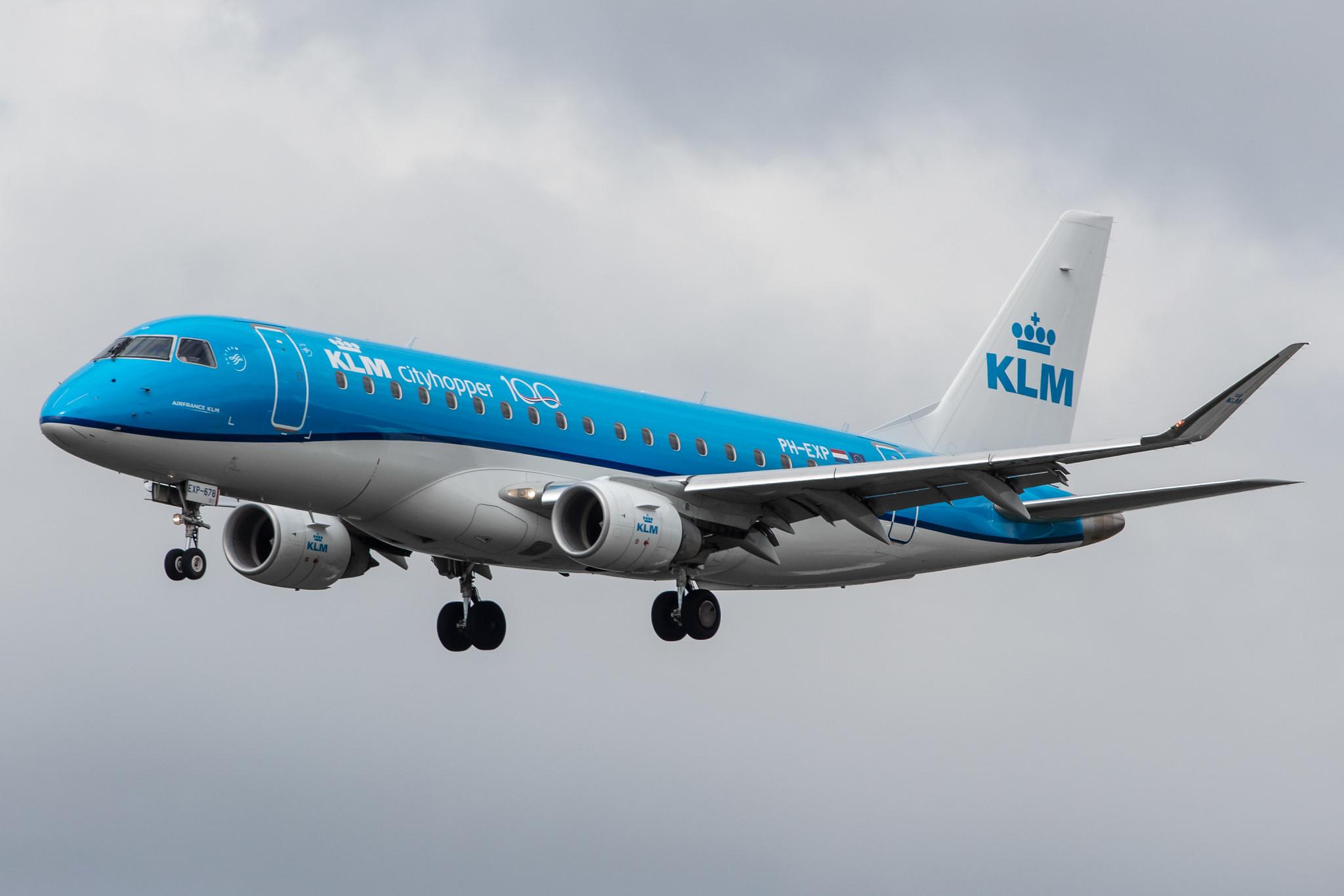Amsterdam Airport Schiphol: KLM (KL / KLM) | Operator: KLM Cityhopper |  Embraer E175STD E75L | PH-EXP | MSN 17000678