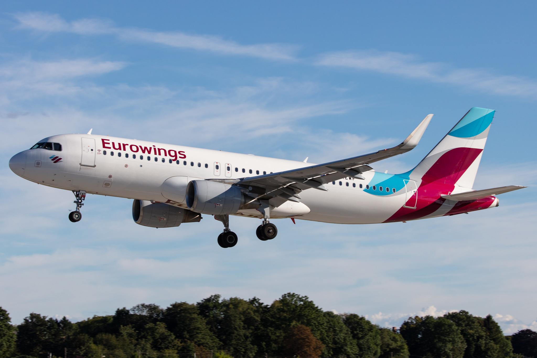 Hamburg Airport: Eurowings (EW / EWG) |  Airbus A320-214 A320 | D-AEWF | MSN 7087