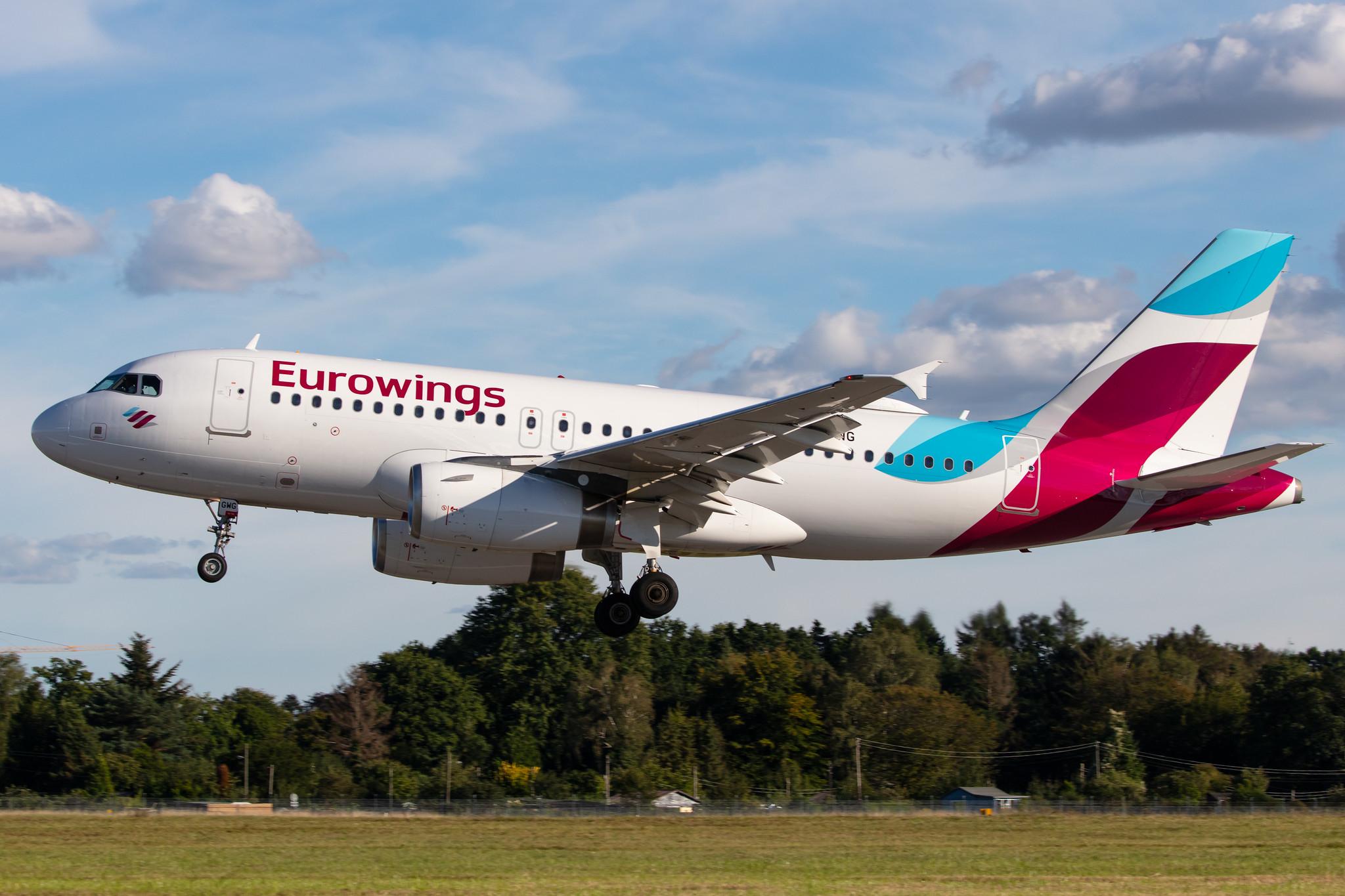 Hamburg Airport: Eurowings (EW / EWG) |  Airbus A319-132 A319 | D-AGWG | MSN 3193