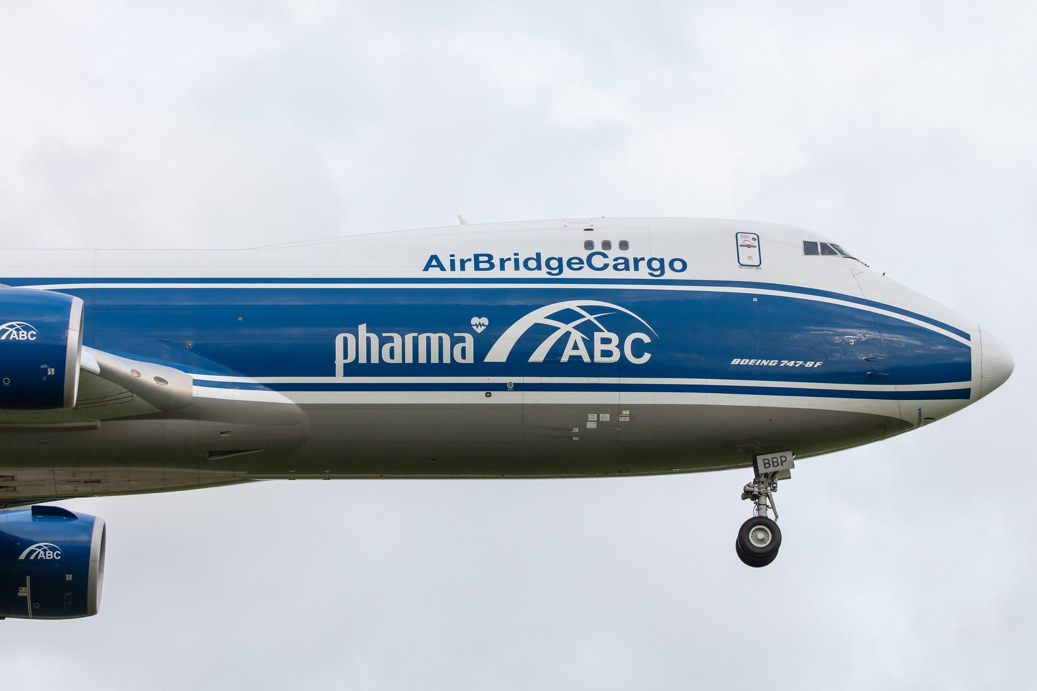 Amsterdam Airport Schiphol: AirBridgeCargo (RU / ABW) | Operator: AirBridgeCargo Airlines |  Boeing 747-8HV(F) B748 | VP-BBP | MSN 63659
