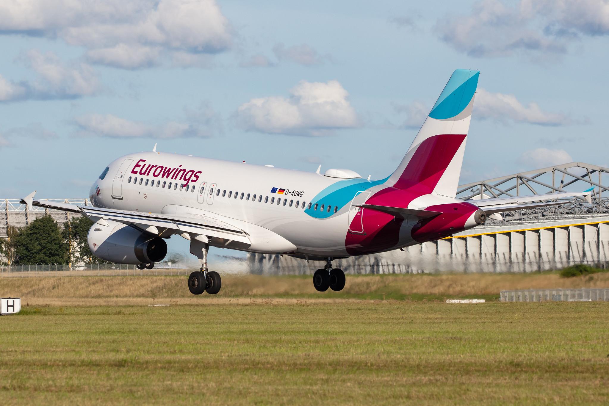 Hamburg Airport: Eurowings (EW / EWG) |  Airbus A319-132 A319 | D-AGWG | MSN 3193