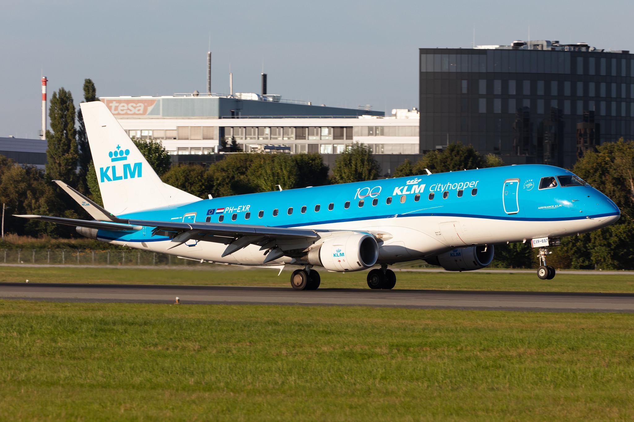 Hamburg Airport: KLM (KL / KLM) | Operator: KLM Cityhopper |  Embraer E175STD E75L | PH-EXR | MSN 17000697