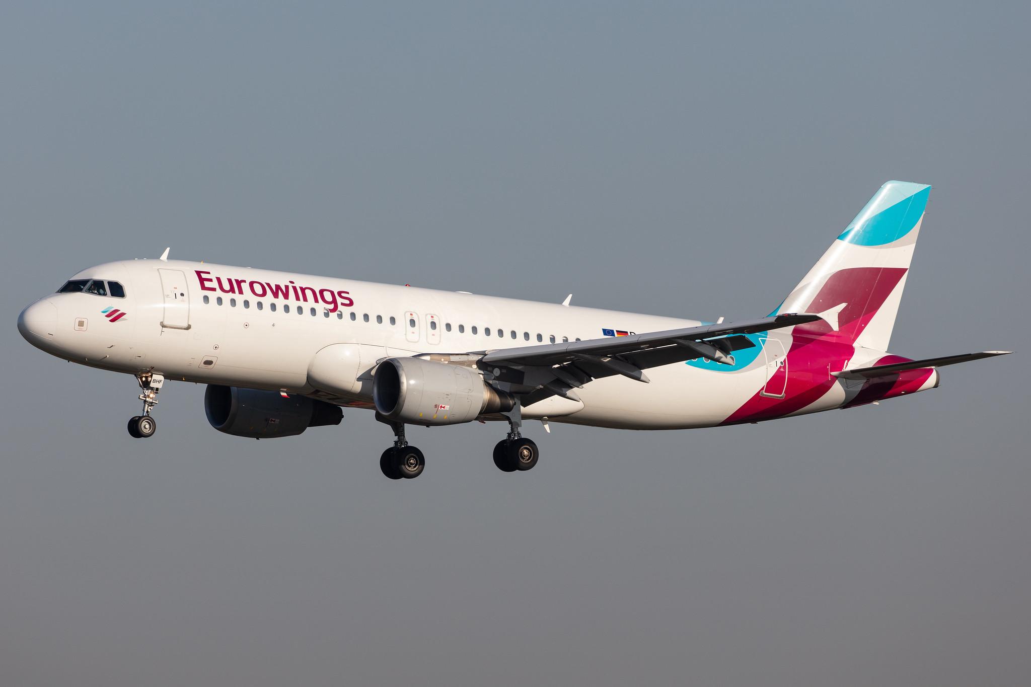 Hamburg Airport: Eurowings (EW / EWG) |  Airbus A320-214 A320 | D-ABHF | MSN 2749
