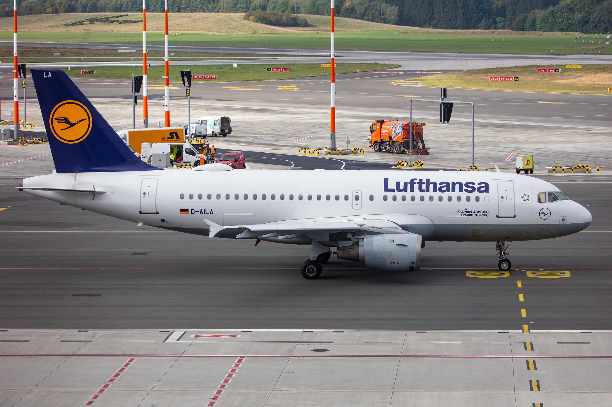 Hamburg Airport: Lufthansa (LH / DLH) |  Airbus A319-114 A319 | D-AILA | MSN 0609