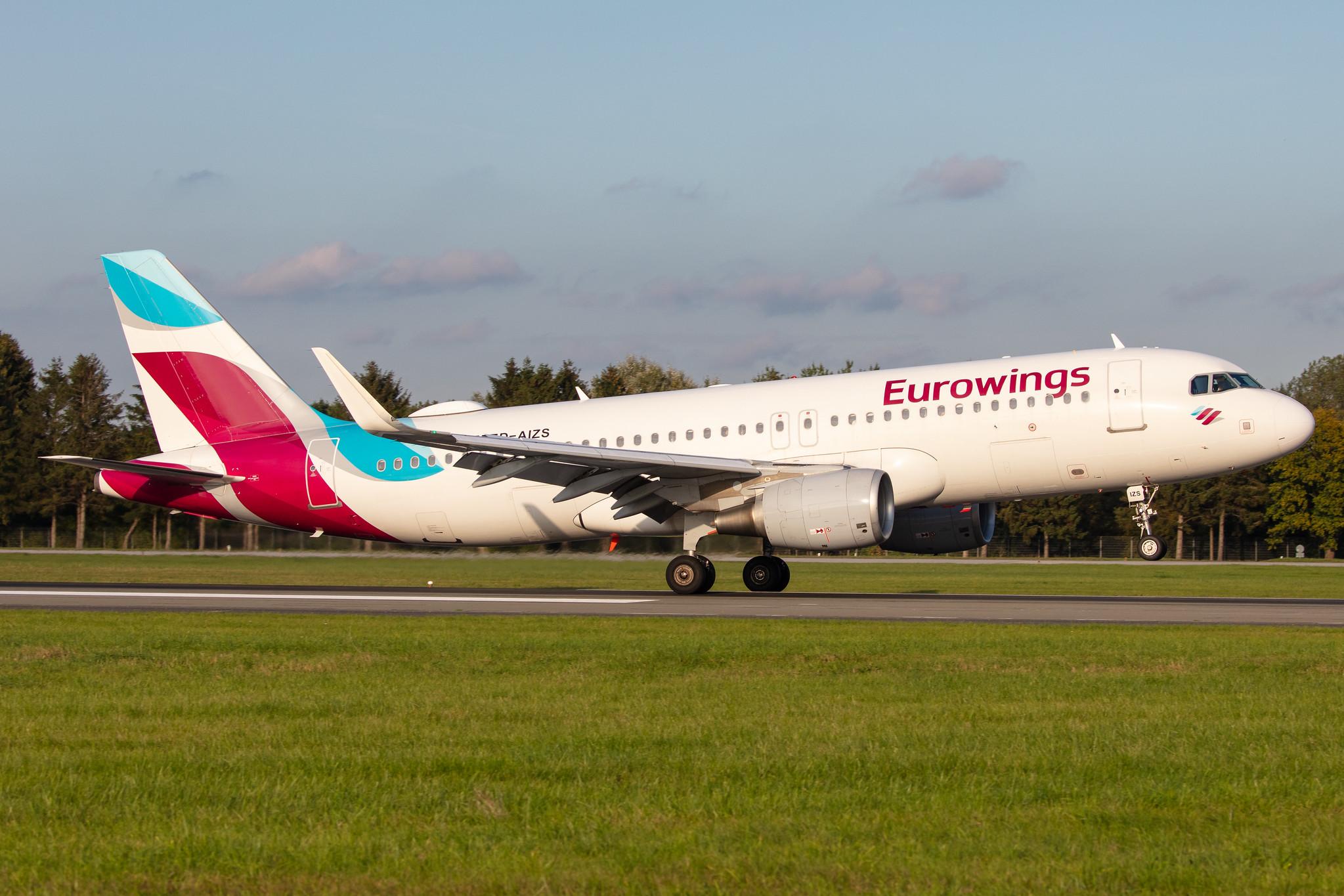 Hamburg Airport: Eurowings (EW / EWG) |  Airbus A320-214 A320 | D-AIZS | MSN 5557