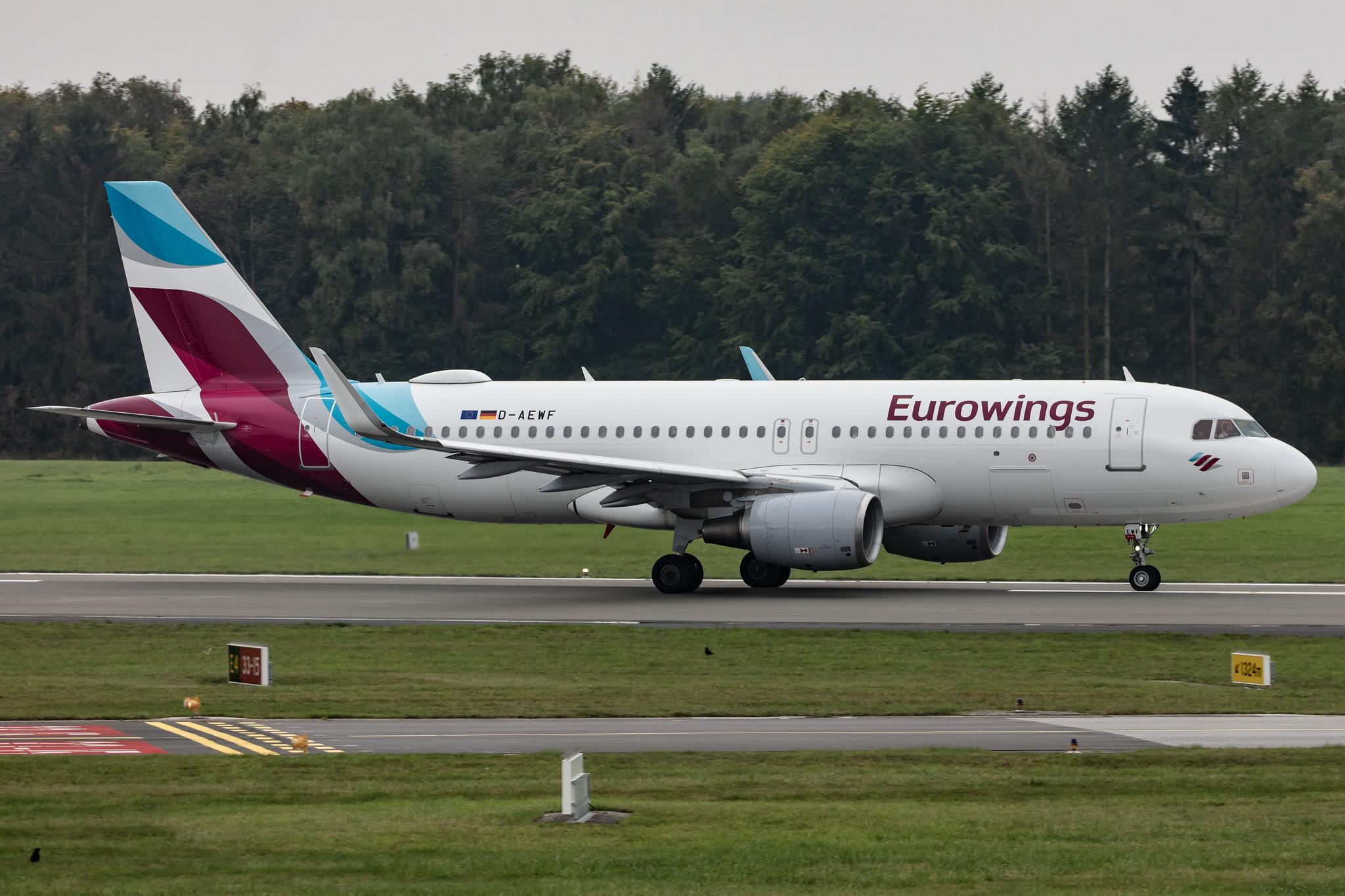 Hamburg Airport: Eurowings (EW / EWG) |  Airbus A320-214 A320 | D-AEWF | MSN 7087