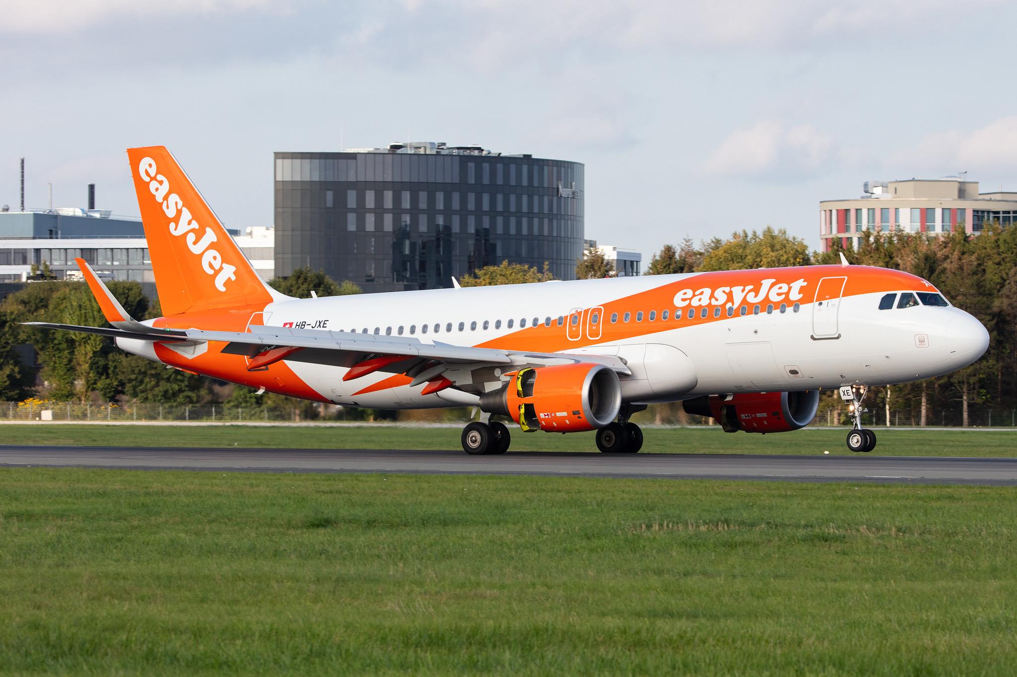 Hamburg Airport: easyJet (U2 / EZY) | Operator: easyJet Switzerland |  Airbus A320-214 A320 | HB-JXE | MSN 5785