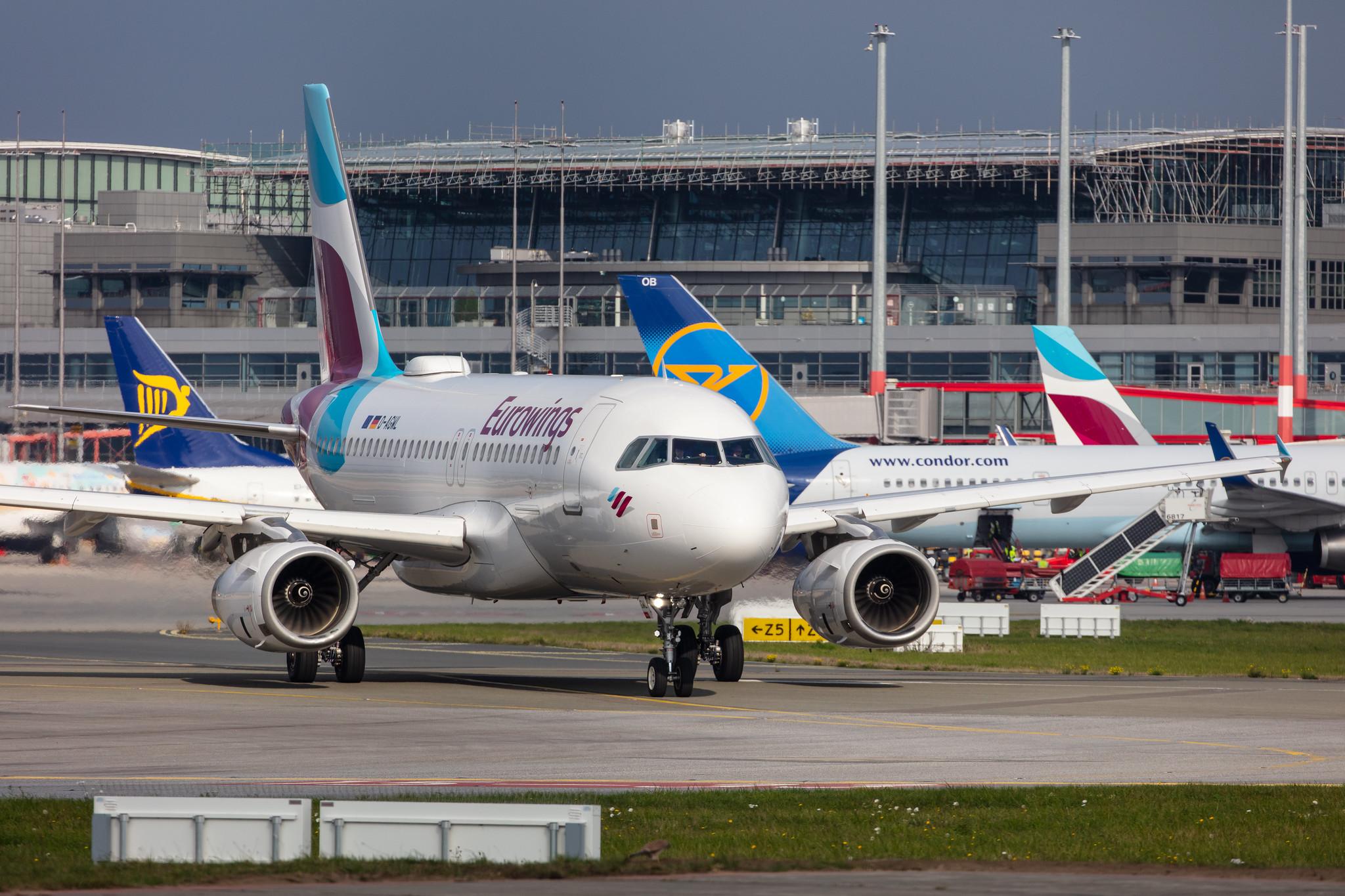 Hamburg Airport: Eurowings (EW / EWG) |  Airbus A319-132 A319 | D-AGWL | MSN 3534