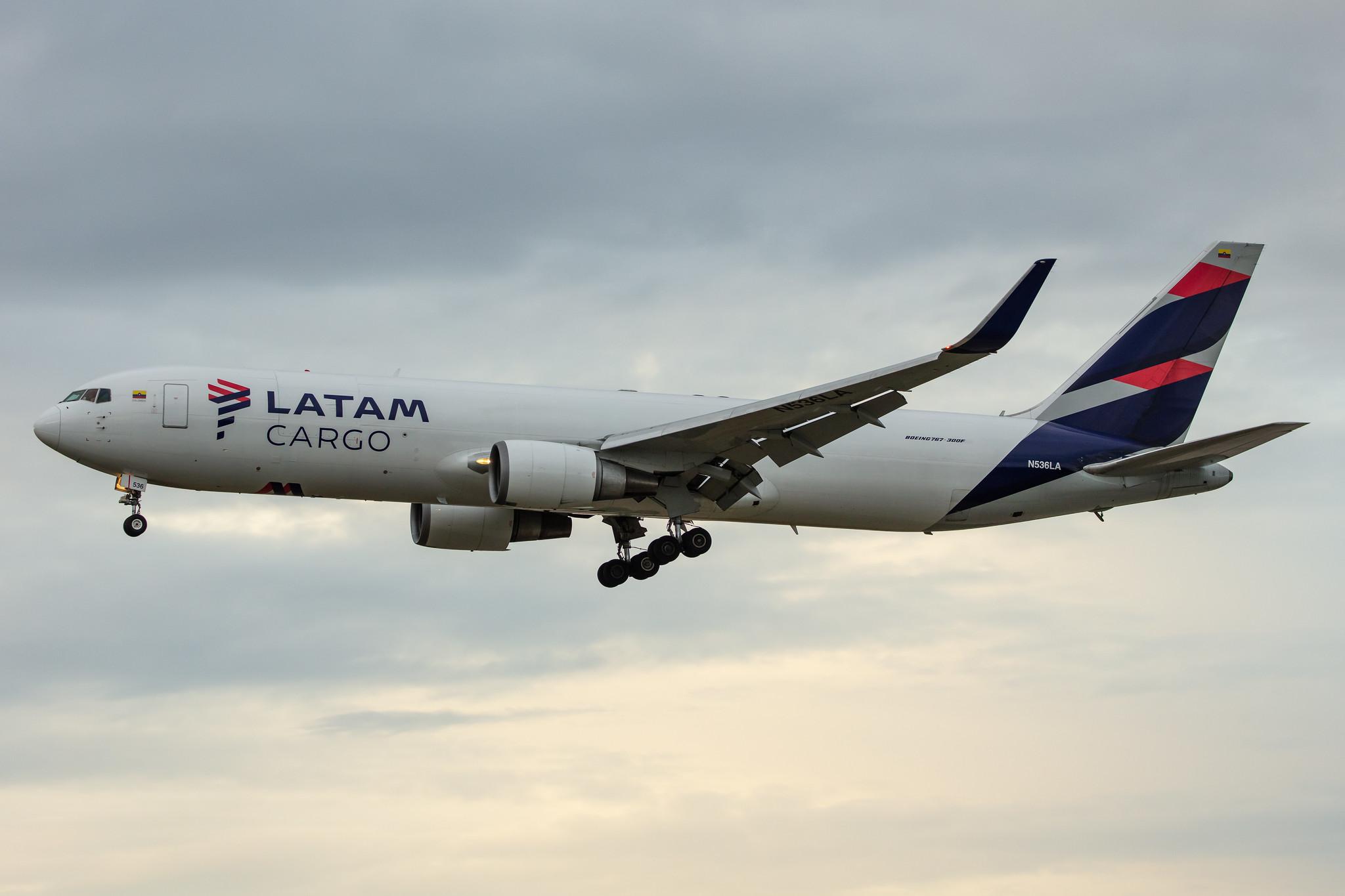 Frankfurt Airport: LATAM Cargo (UC / LCO) | Operator: LATAM Cargo Colombia |  Boeing 767-316F(ER) B763 | N536LA | MSN 32573