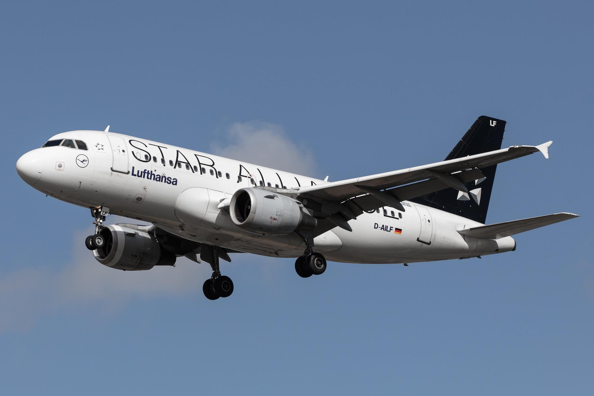 Frankfurt Airport: Lufthansa (LH / DLH) |  Livery: Star Alliance Livery |  Airbus A319-114 A319 | D-AILF | MSN 0636