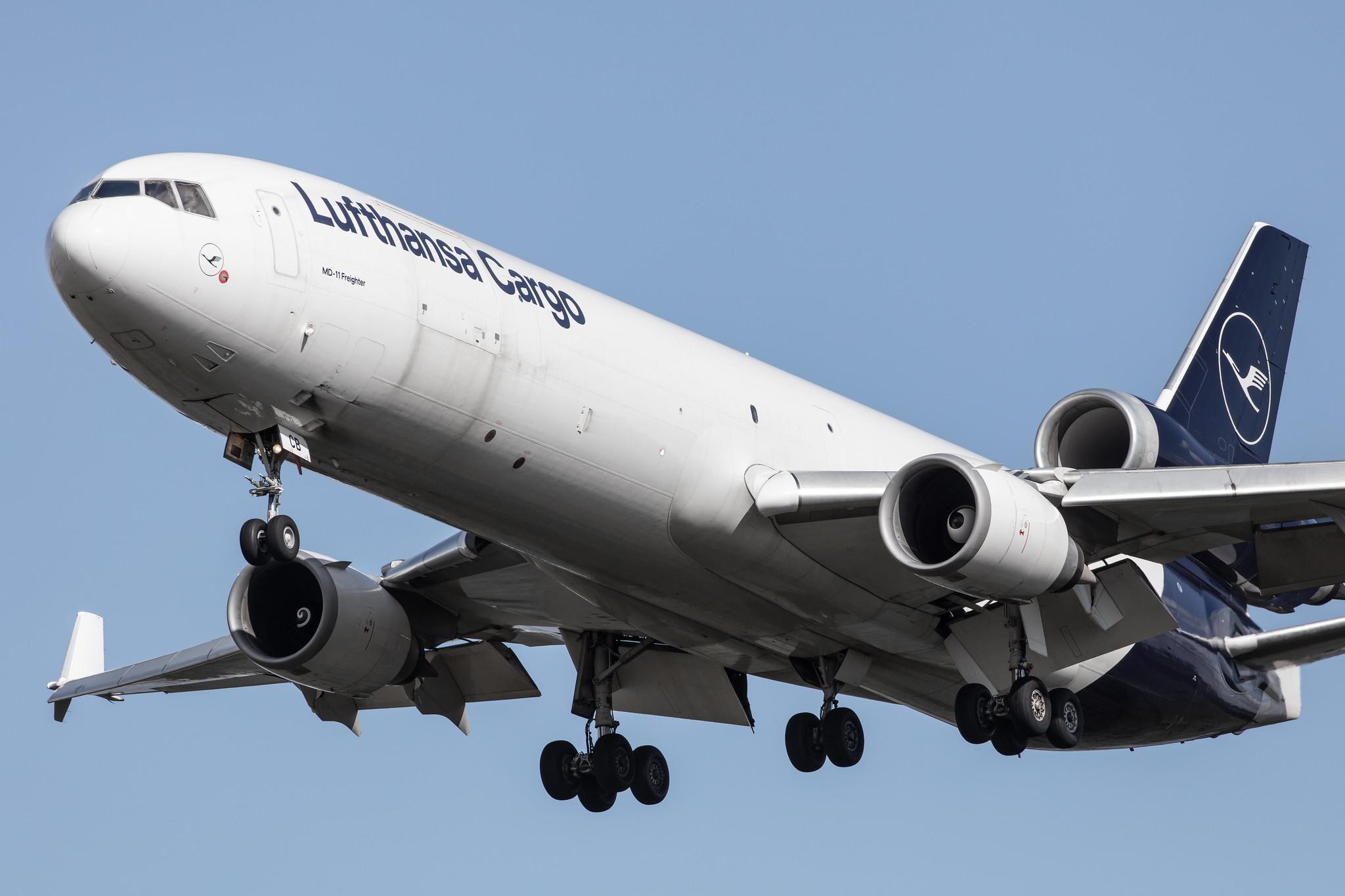 Frankfurt Airport: Lufthansa Cargo (/ GEC) |  McDonnell Douglas MD-11F MD11 | D-ALCB | MSN 48782