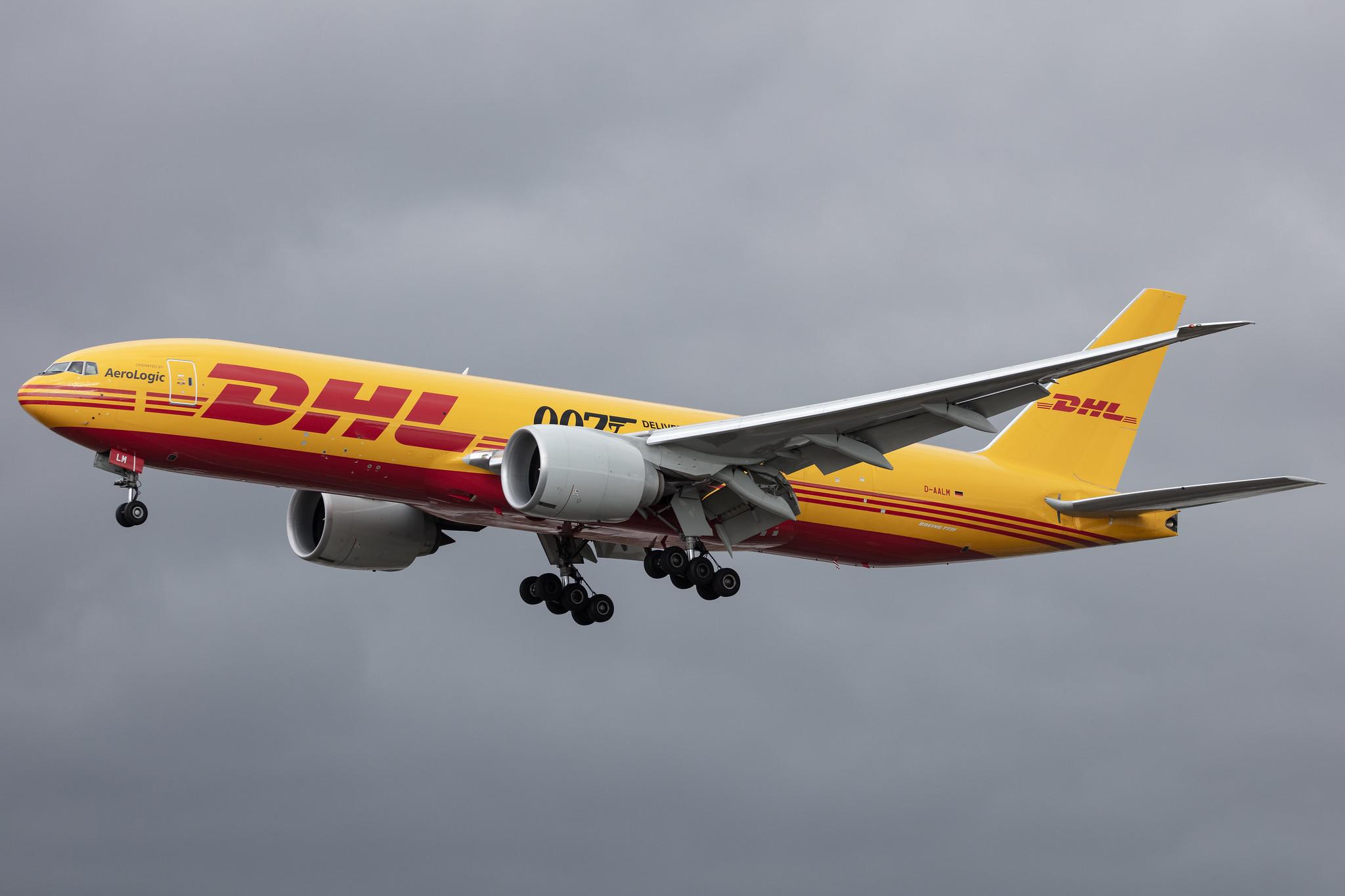 Frankfurt Airport: DHL (D0 / DHK) | Operator: AeroLogic |  Boeing 777-F B77L | D-AALM | MSN 66082