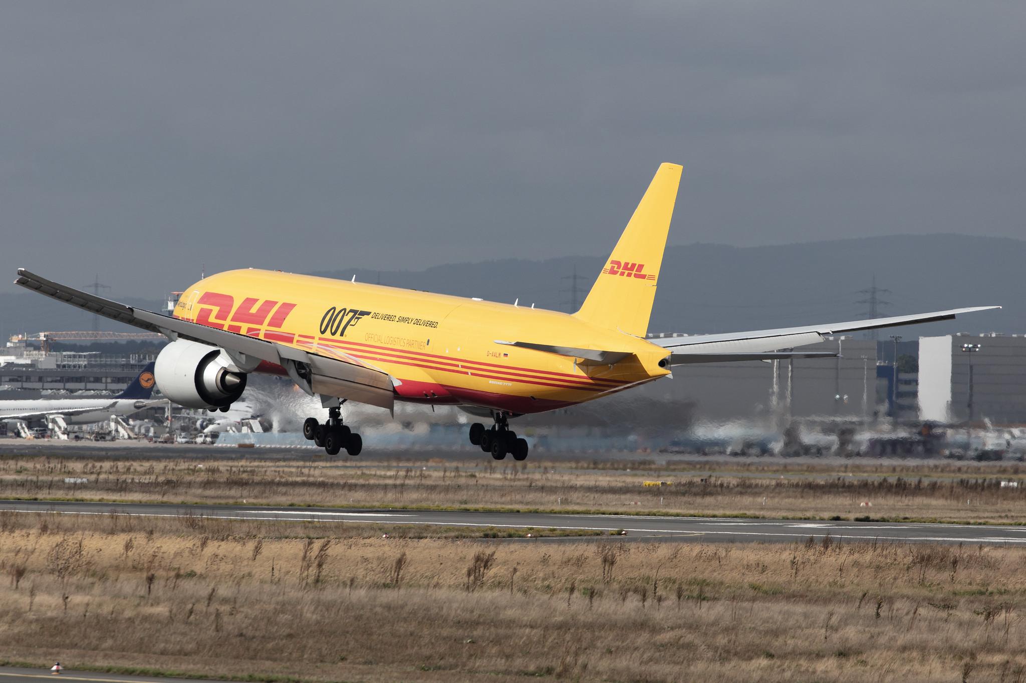 Frankfurt Airport: DHL (D0 / DHK) | Operator: AeroLogic |  Boeing 777-F B77L | D-AALM | MSN 66082