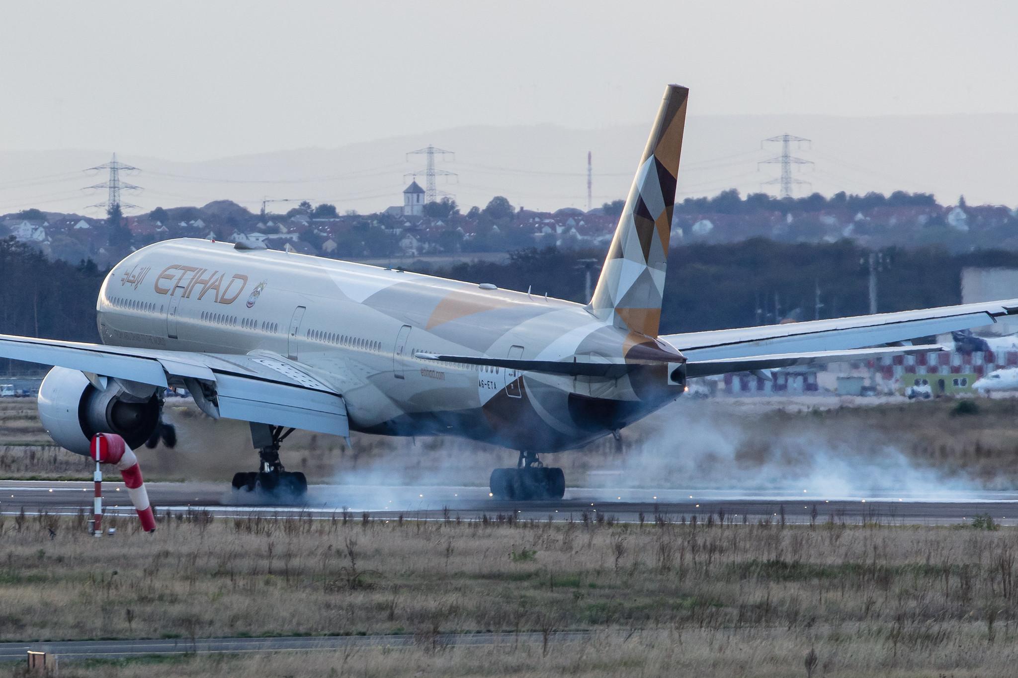 Frankfurt Airport: Etihad Airways (EY / ETD) |  Boeing 777-3FX(ER) B77W | A6-ETA | MSN 34597