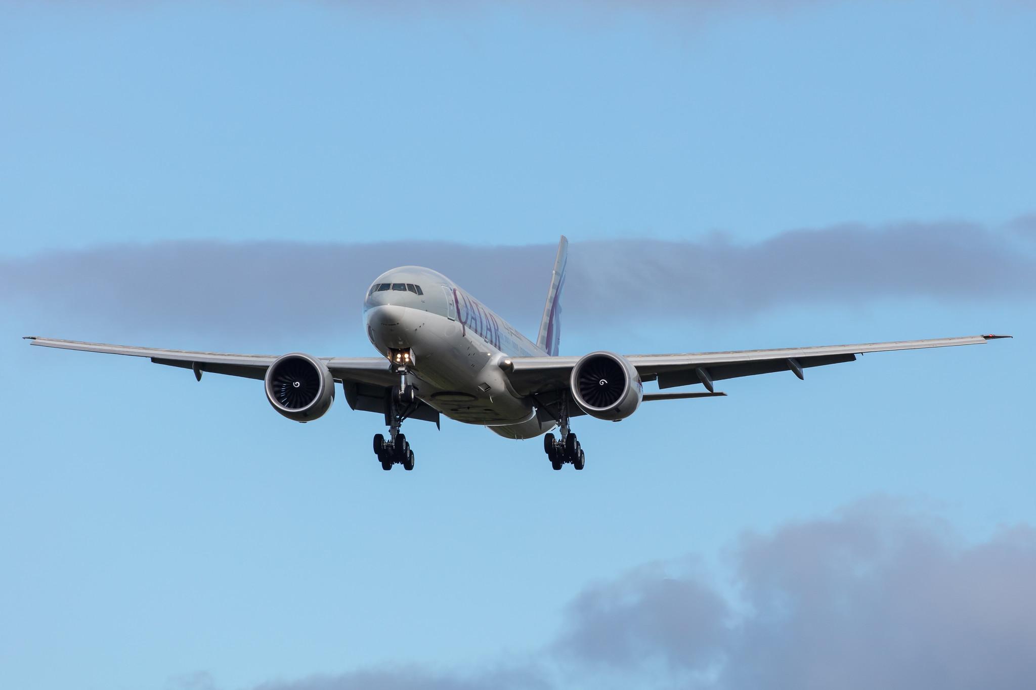 Frankfurt Airport: Qatar Airways (QR / QTR) |  Boeing 777-2DZ(LR) B77L | A7-BBB | MSN 36013