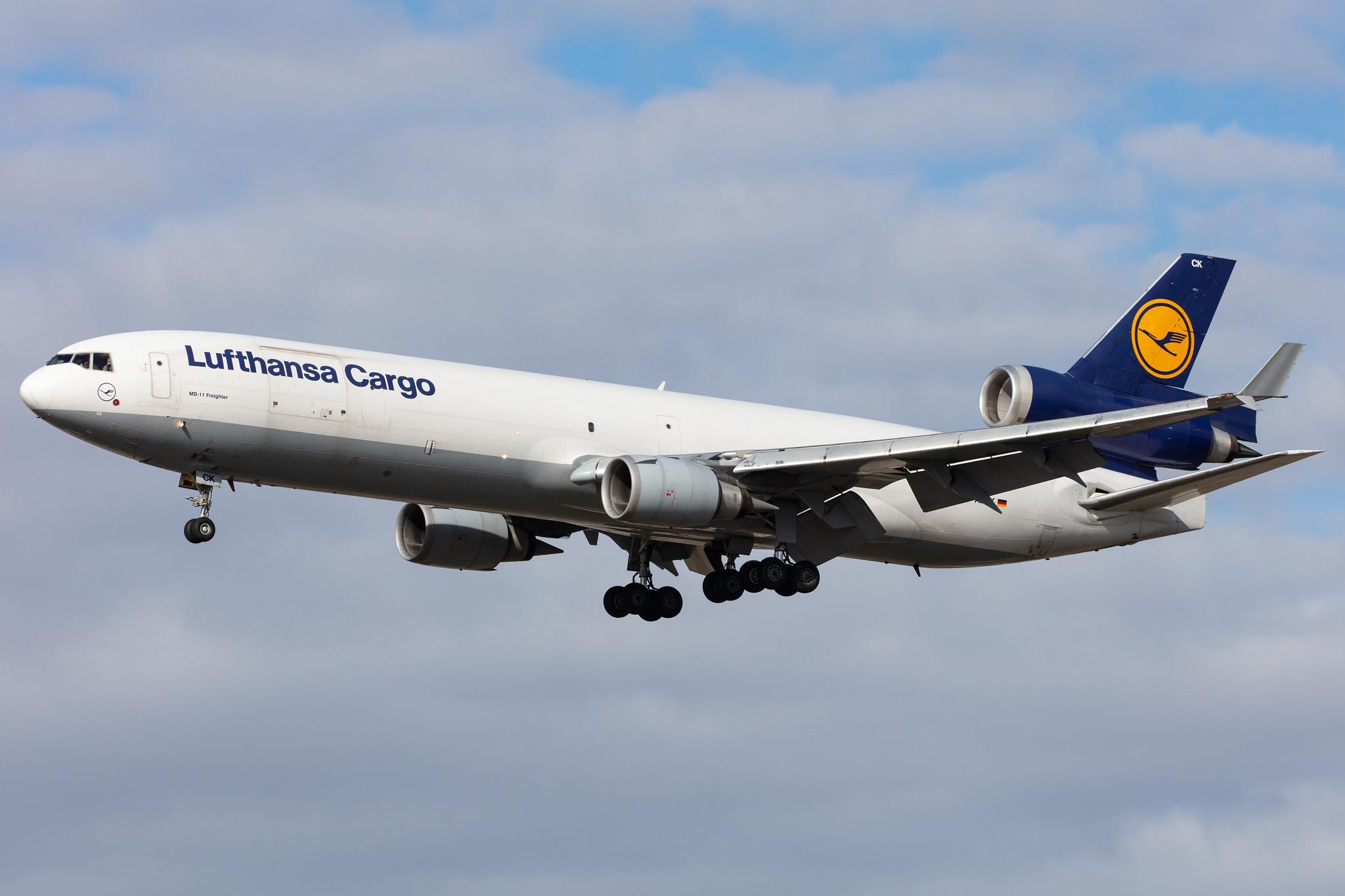 Frankfurt Airport: Lufthansa Cargo (/ GEC) |  McDonnell Douglas MD-11F MD11 | D-ALCK | MSN 48803