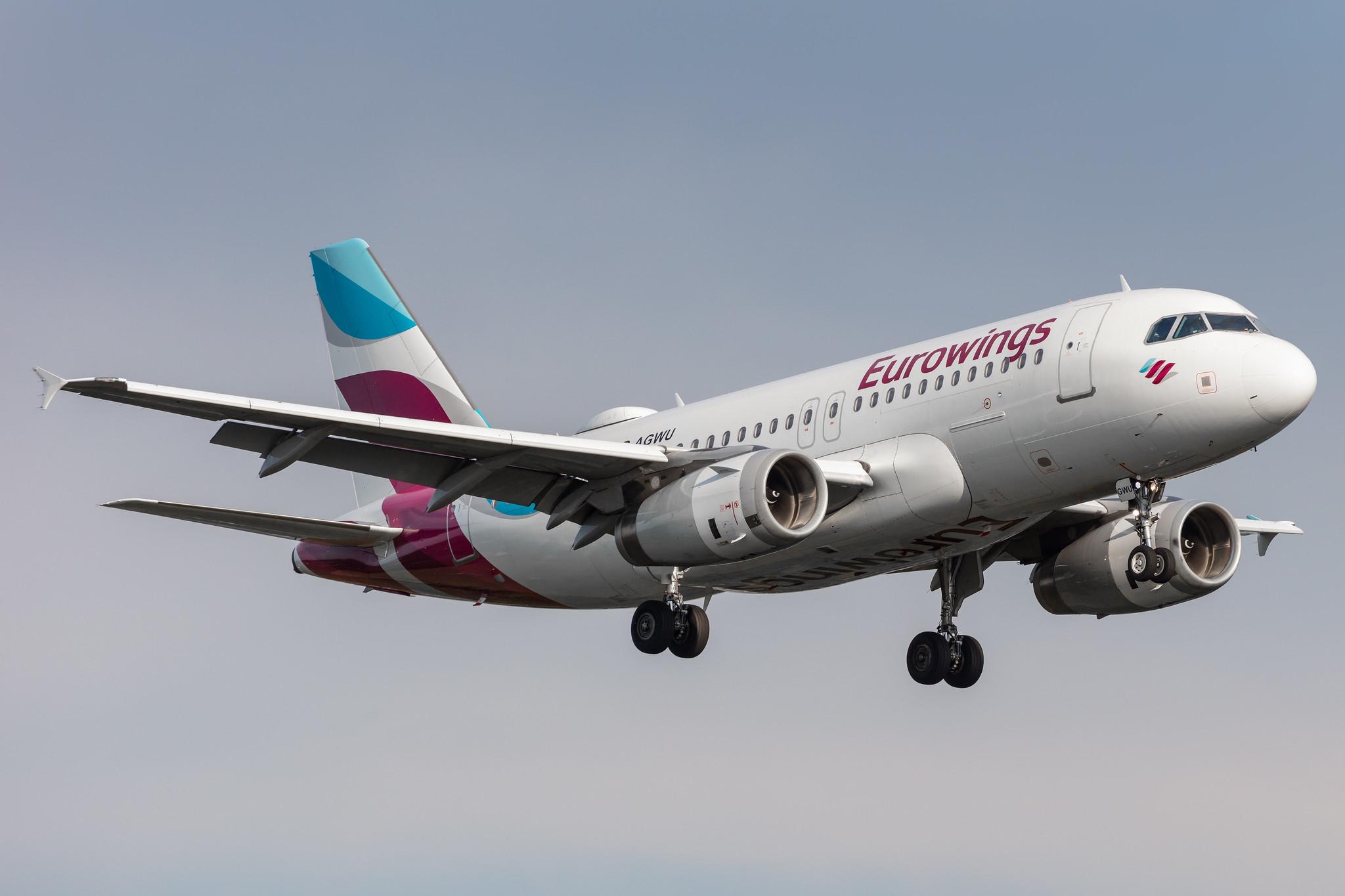 Hamburg Airport: Eurowings (EW / EWG) |  Airbus A319-132 A319 | D-AGWU | MSN 5457