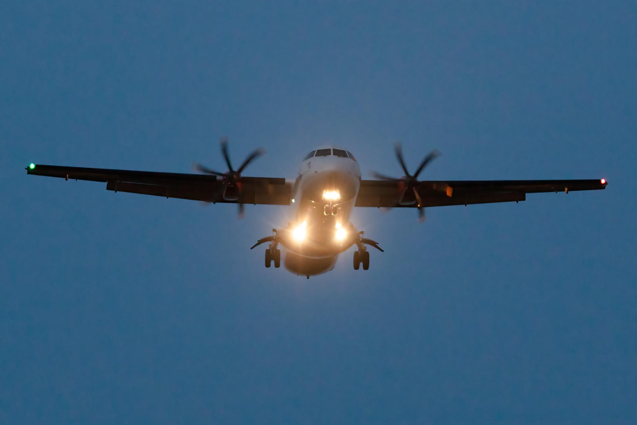 Hamburg Airport: SAS (SK / SAS) | Operator: Xfly |  ATR 72-600 AT76 | ES-ATF | MSN 1131