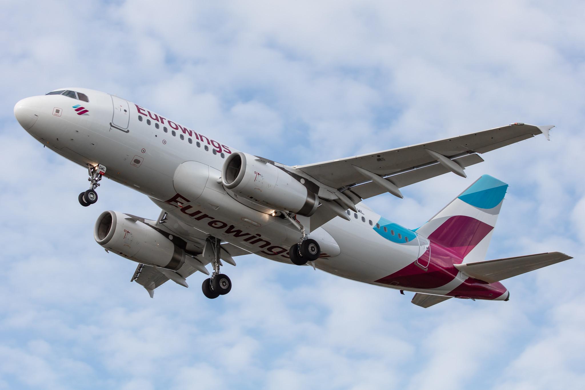 Hamburg Airport: Eurowings (EW / EWG) |  Airbus A319-132 A319 | D-AGWL | MSN 3534